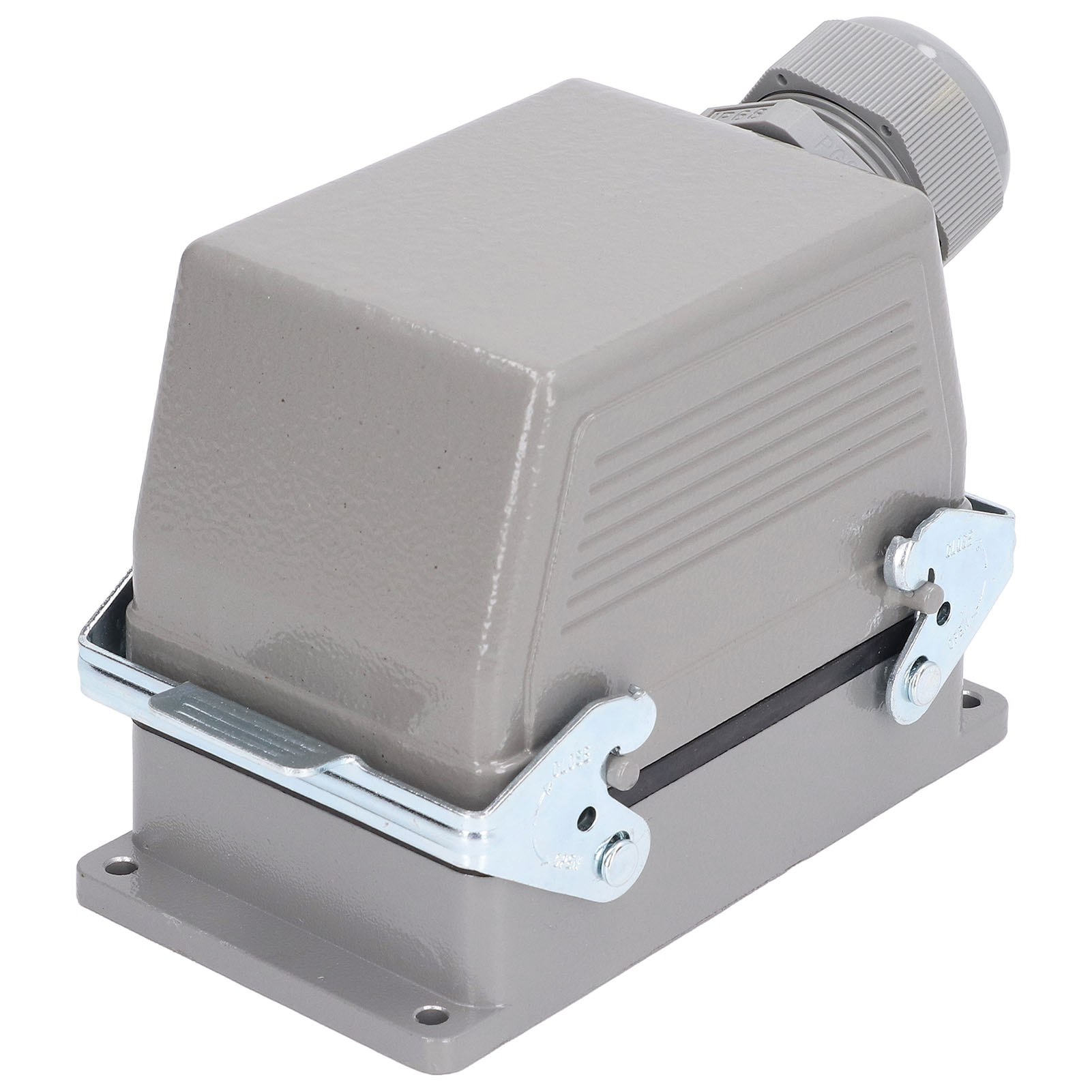 Wasserdichter Rechteckstecker Aus Aluminiumguss, Robust, 16 A 500 V, Lochmontage, Für Industrielle Anwendungen
