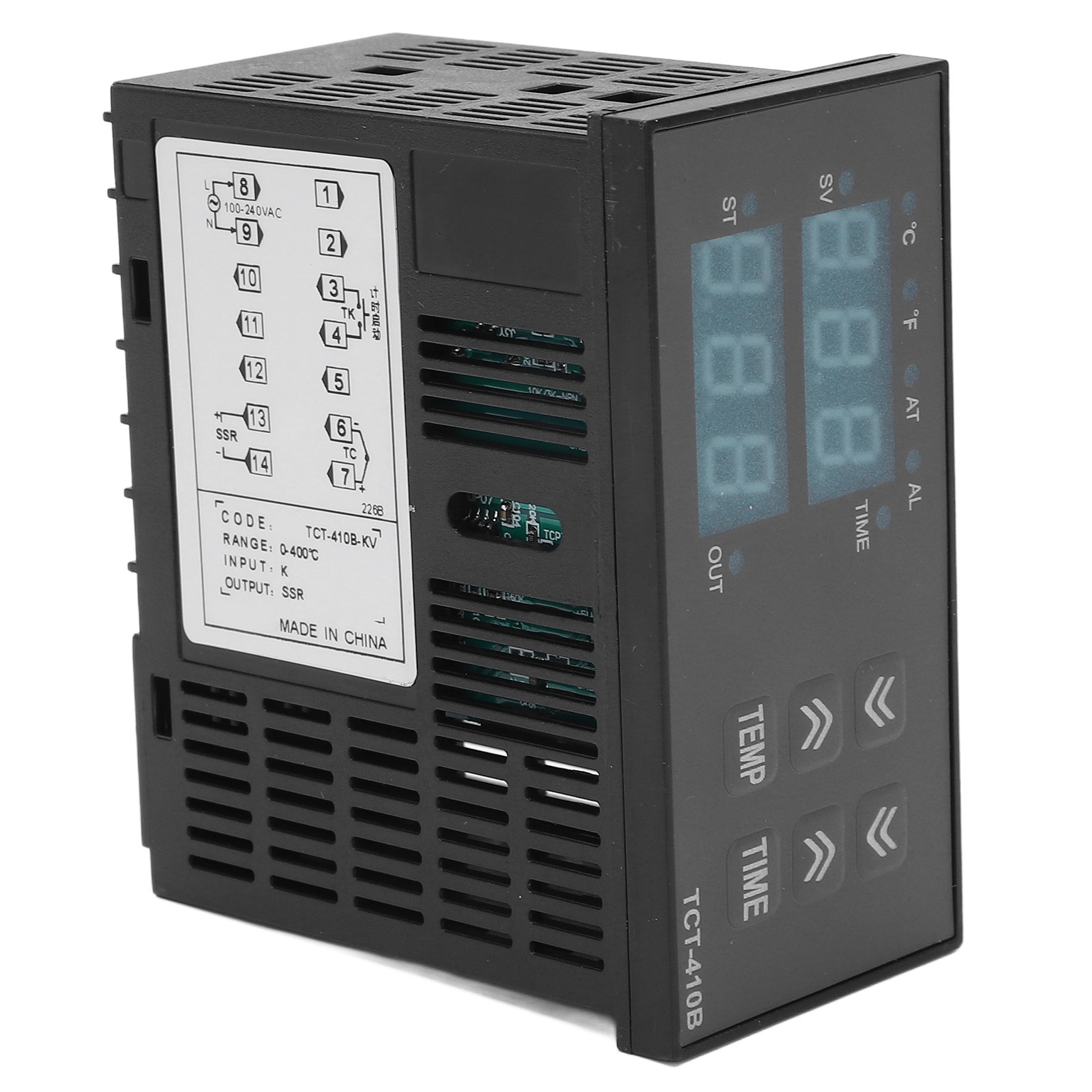 2-in-1 Digitalthermostat Für Zeit Und Temperatur, Digitaler Displayregler Für Heizpresse, 100-240v, Regler Mit Led-anzeige.