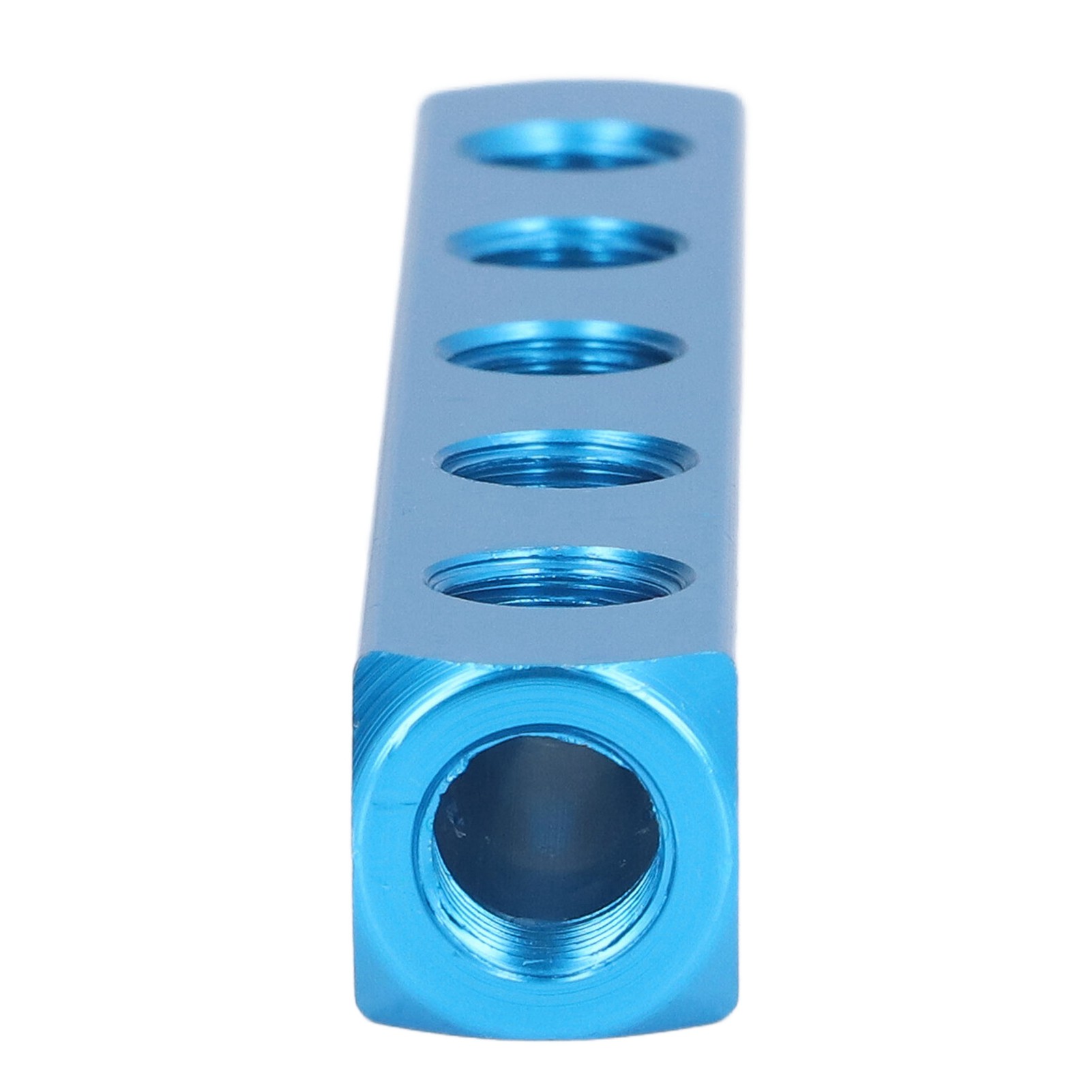 Pneumatischer Verteiler Aus Al-5 Aluminium, Luftverteilerblock Für Automatisierte Anlagen, 5-facher Verteiler.