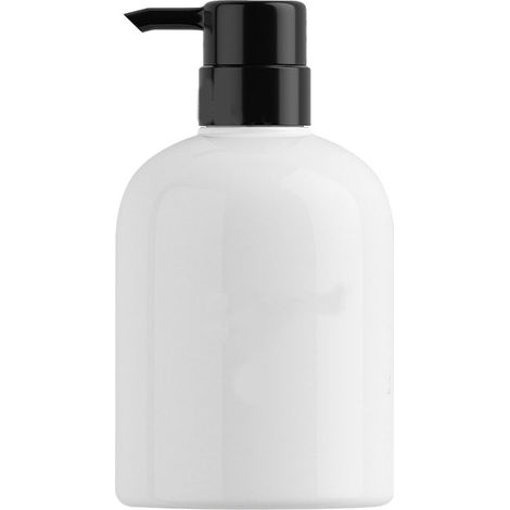 500 Ml Shampoo-spender Mit Schwarzem Kunststoff Mit Pumpe Fürs Badezimmer – Großes Fassungsvermögen Und Dekoratives Design