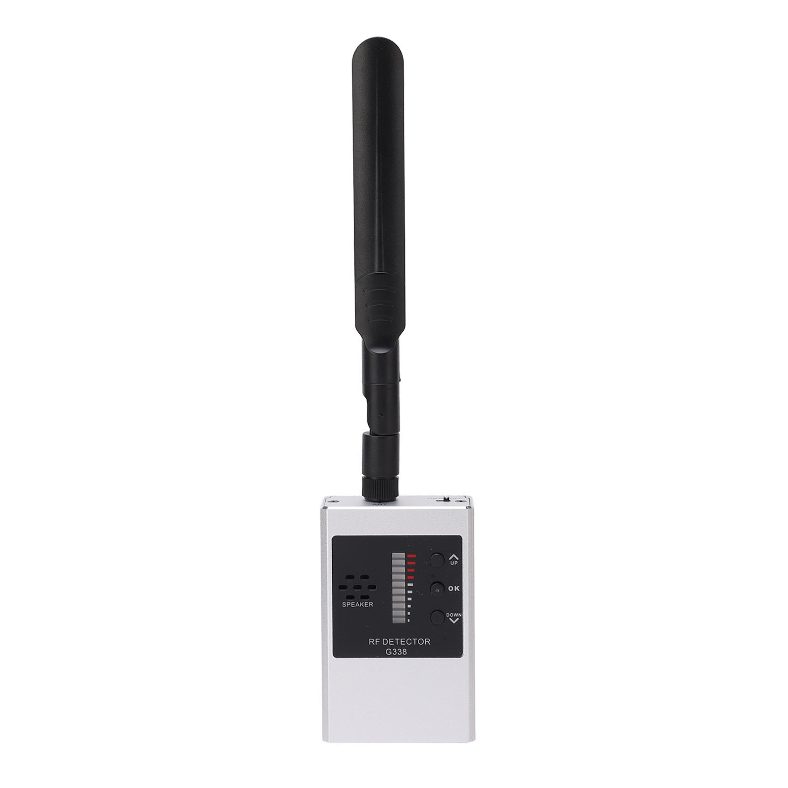 G338 Silberner Hf-detektor, Wlan-kameraortungsgerät, Mikrofone, Gps, Funksignalscanner, Anti-spionage