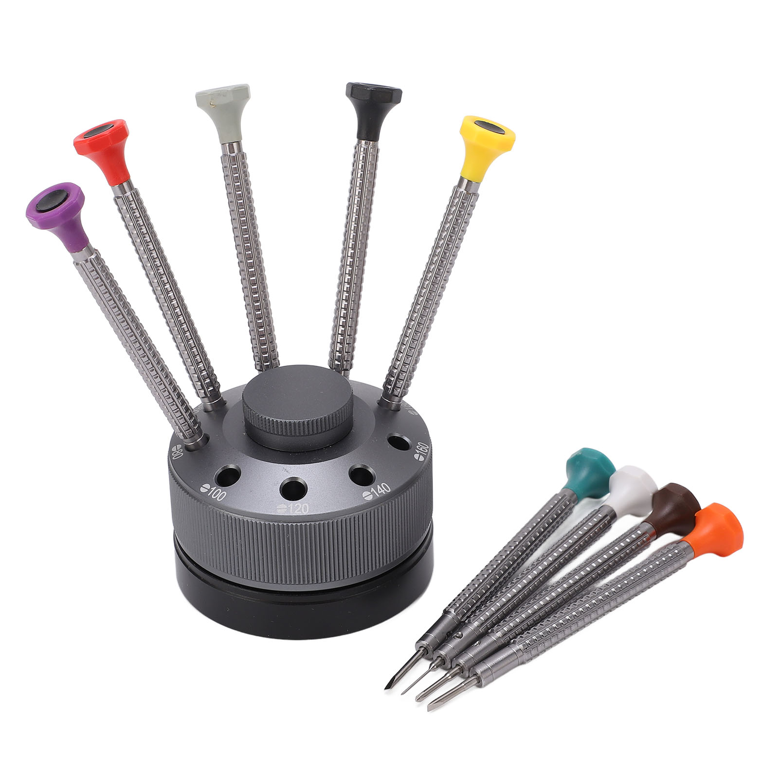 Präzisions-uhrenschraubendreher, Rutschfester Edelstahl, Multifunktionales Uhrmacher-set Mit Ständer, 7-teiliges Set