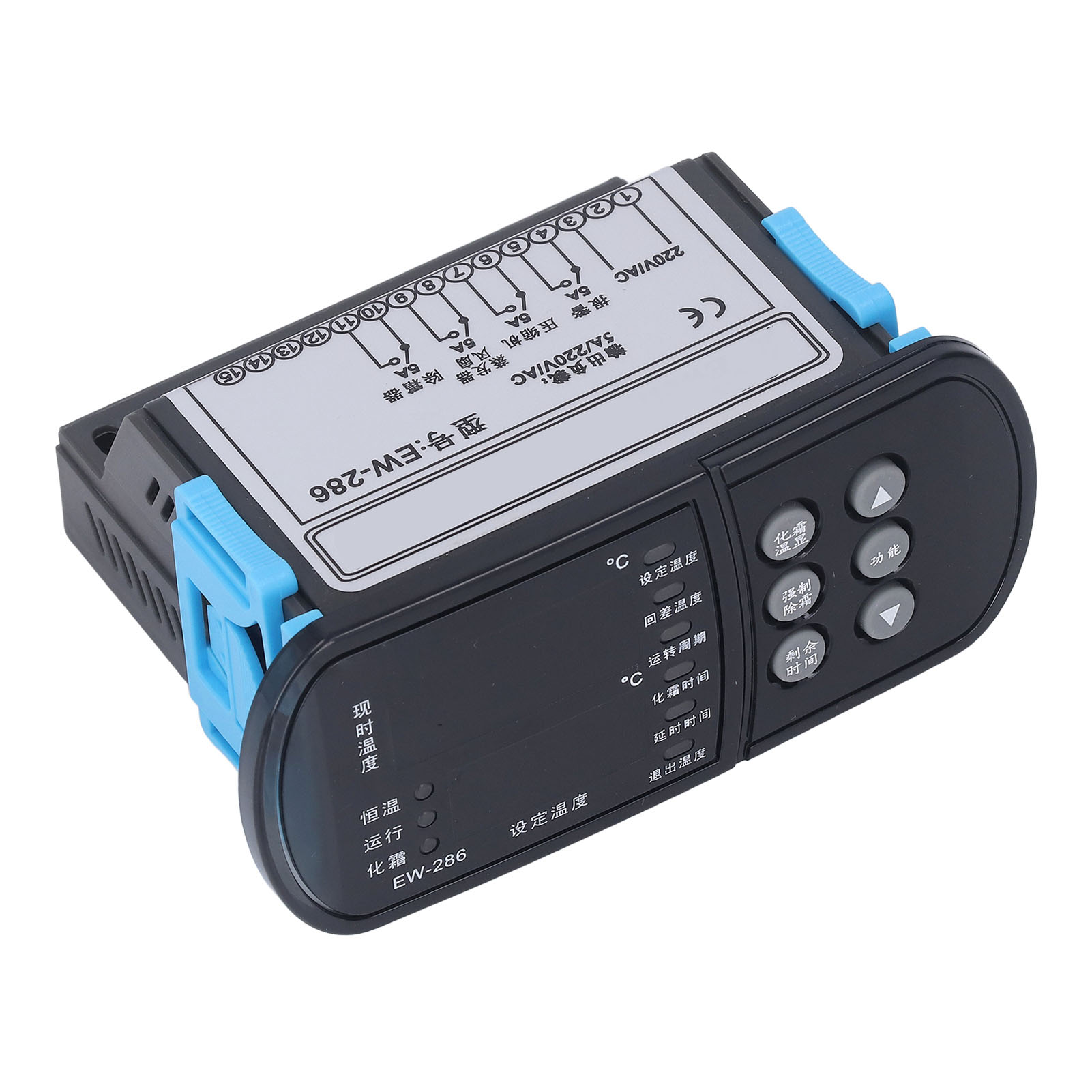 Digitaler Thermostat-temperaturregler Für Heizung Und Kühlung Mit Alarmfühler, Ac220v