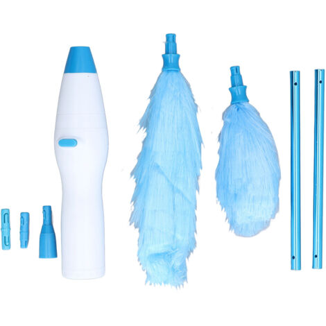 Rotating Electric Dust Brush With Telescopic Fibers And 360° Rotation For Furniture Cleaning