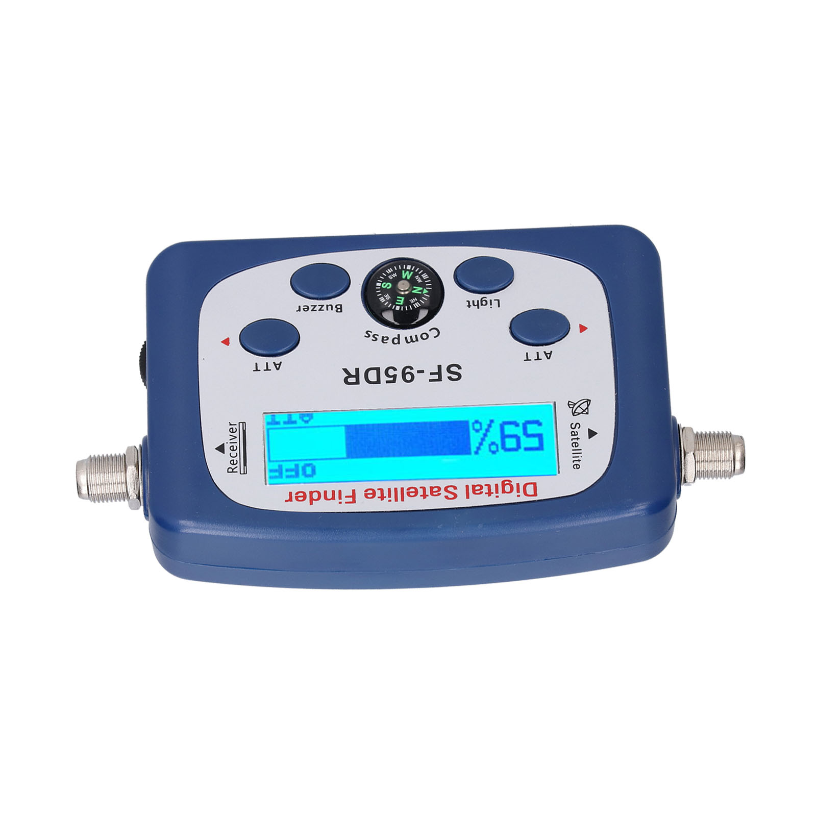 Sf-95dr Tragbarer Led-tv-satellitensignalfinder Mit Kompass Und Akustischem Alarm, 950–2150 Mhz, Detektionsgerät Für Die Satellitenschüsselinstallation