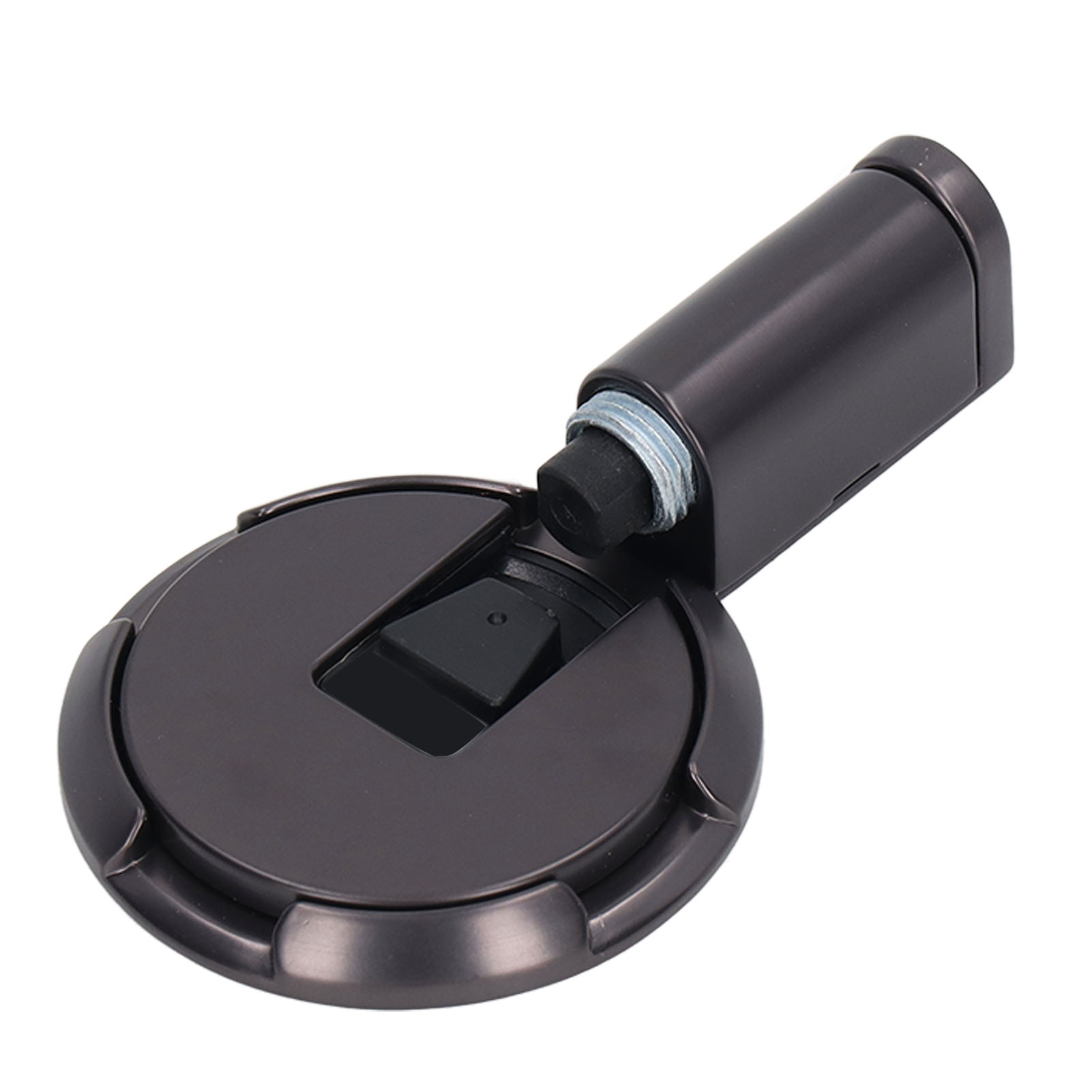 Verstellbarer Türstopper Aus Zinklegierung, Mechanischer Stopper Ohne Magnet, Grauer, Höhenverstellbarer Türstopper, Wandtürstopper