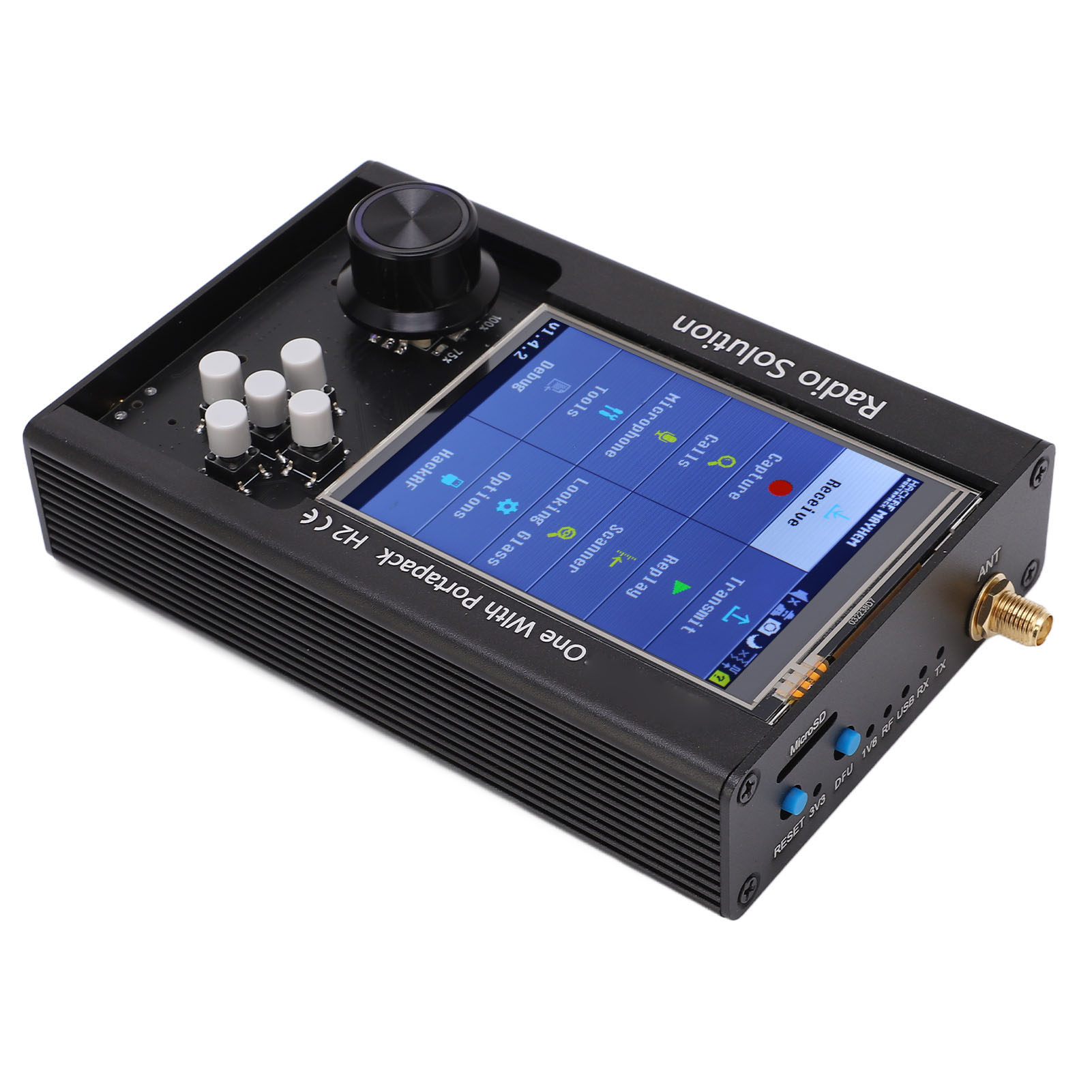 Komplettes Sdr-funkgerät, Resistiver 3,2-zoll-lcd-touchscreen, Transceiver-empfänger Mit Antenne, Vielseitige Tragbare Station.