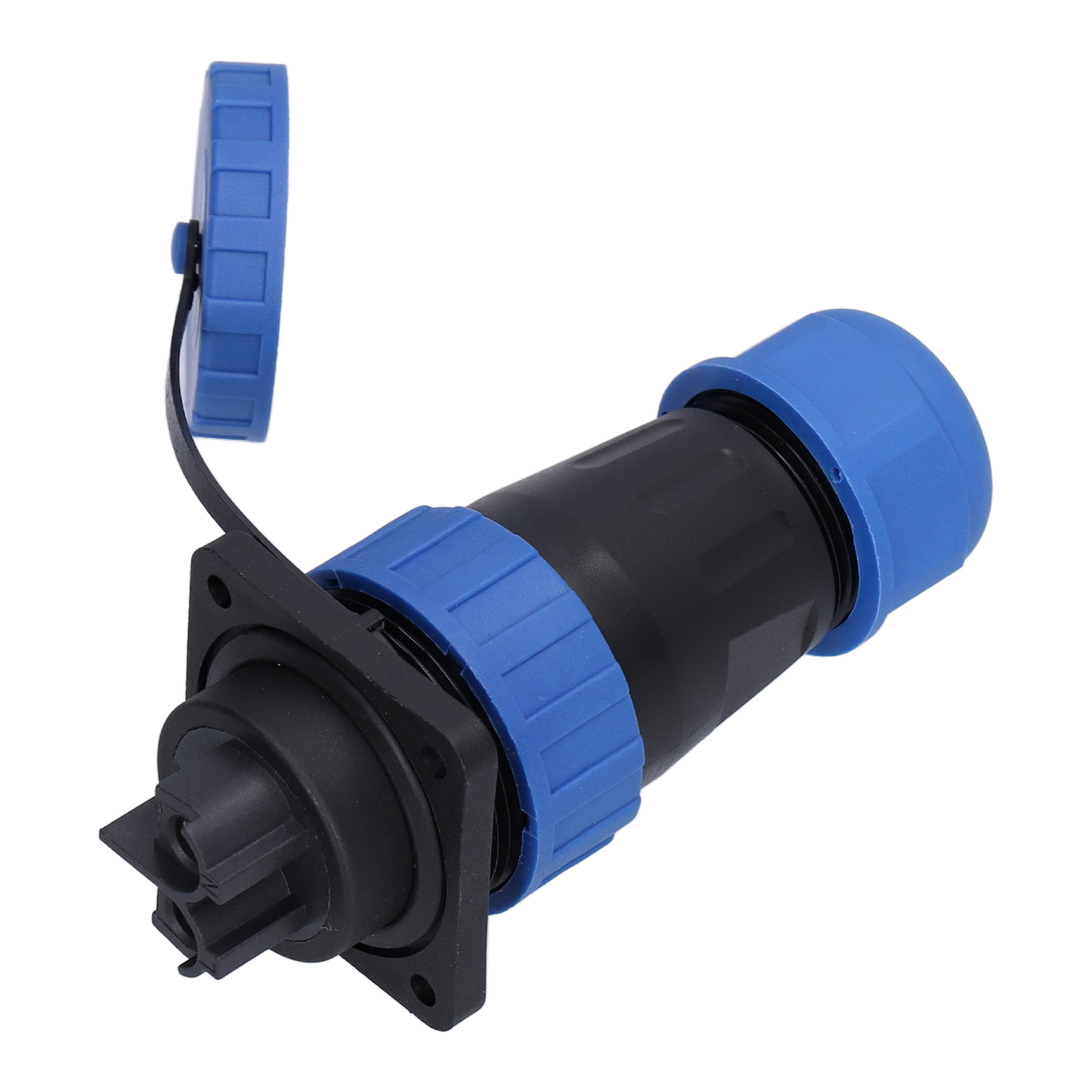 Wasserdichter Vierkantstecker, 4-polig, Ip68, Luftfahrtstecker, 250 V, 45 A, Für Lp282-poliges Kabel