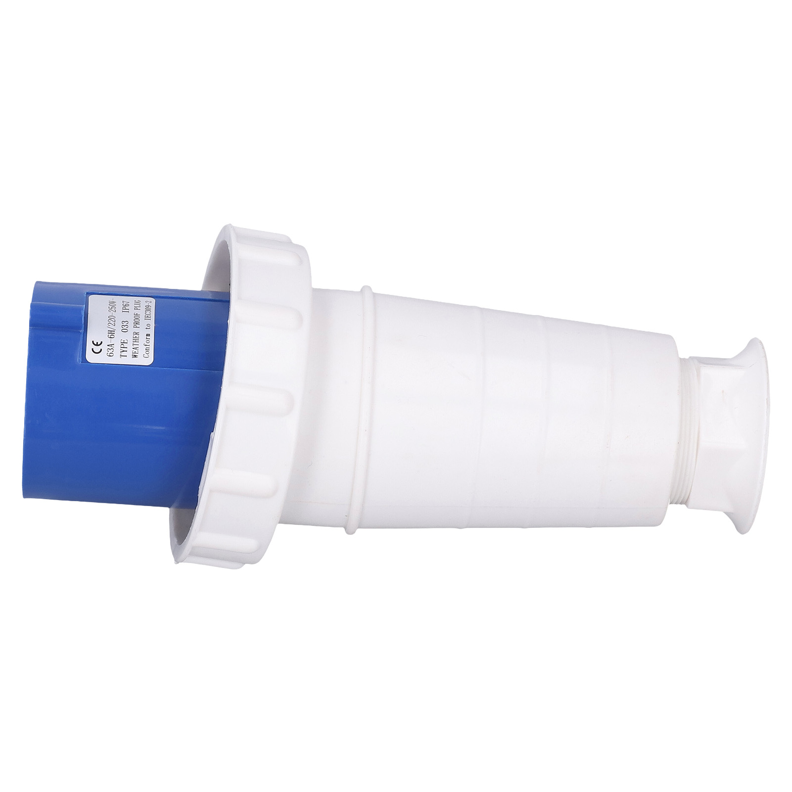 Wasserdichter 3-poliger Industriestecker (ip67), 63-a-220–250-v-anschluss, Pp-gehäuse, Robuster Stecker Für Den Professionellen Einsatz