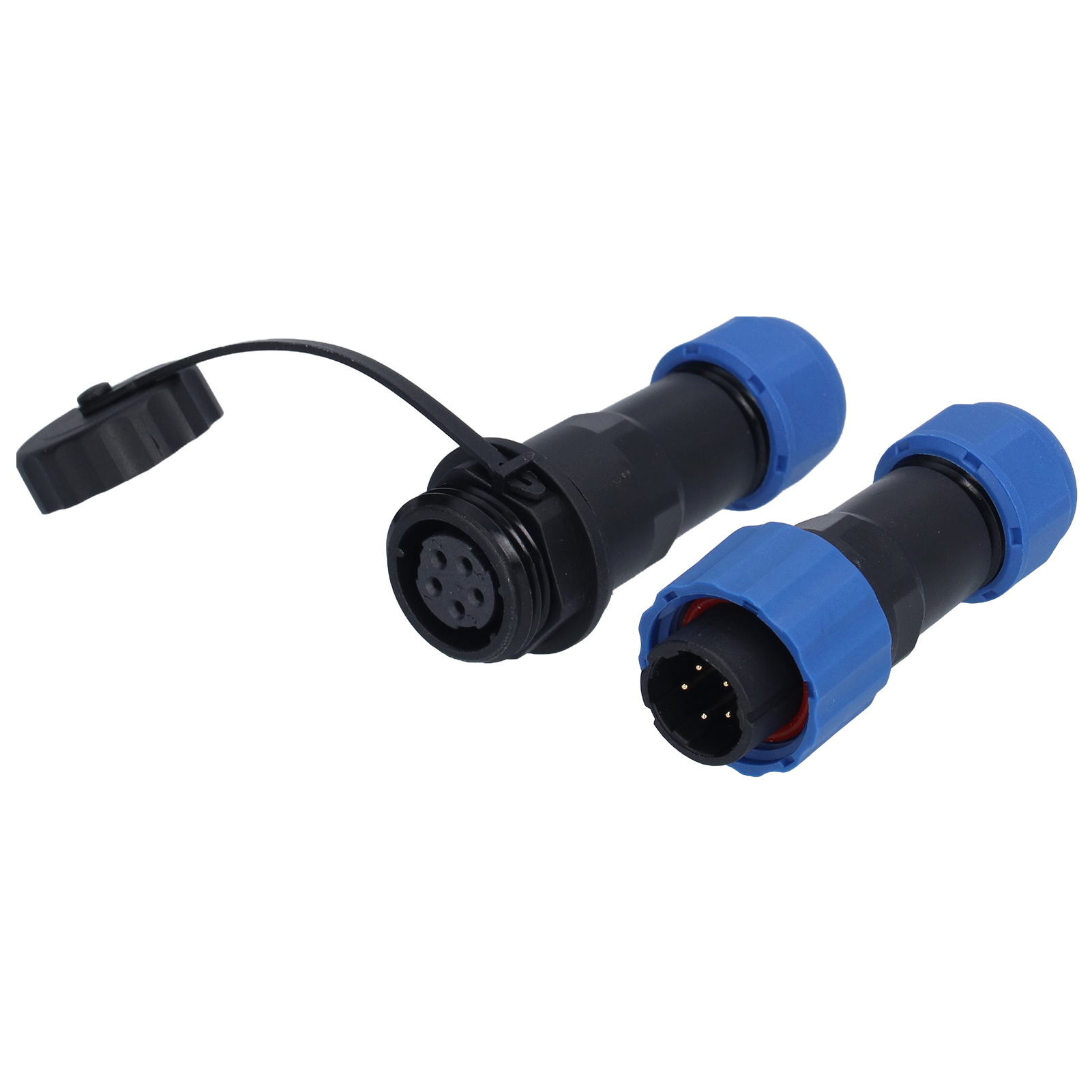 5-poliger, Wasserdichter Luftfahrtstecker (250 V, 5 A), Wasserdichter Stecker (männlich/weiblich), Oxidationsbeständig, Stabile Verbindung, Ideal Für Den Industriellen Außeneinsatz, Schutzart Ip67.