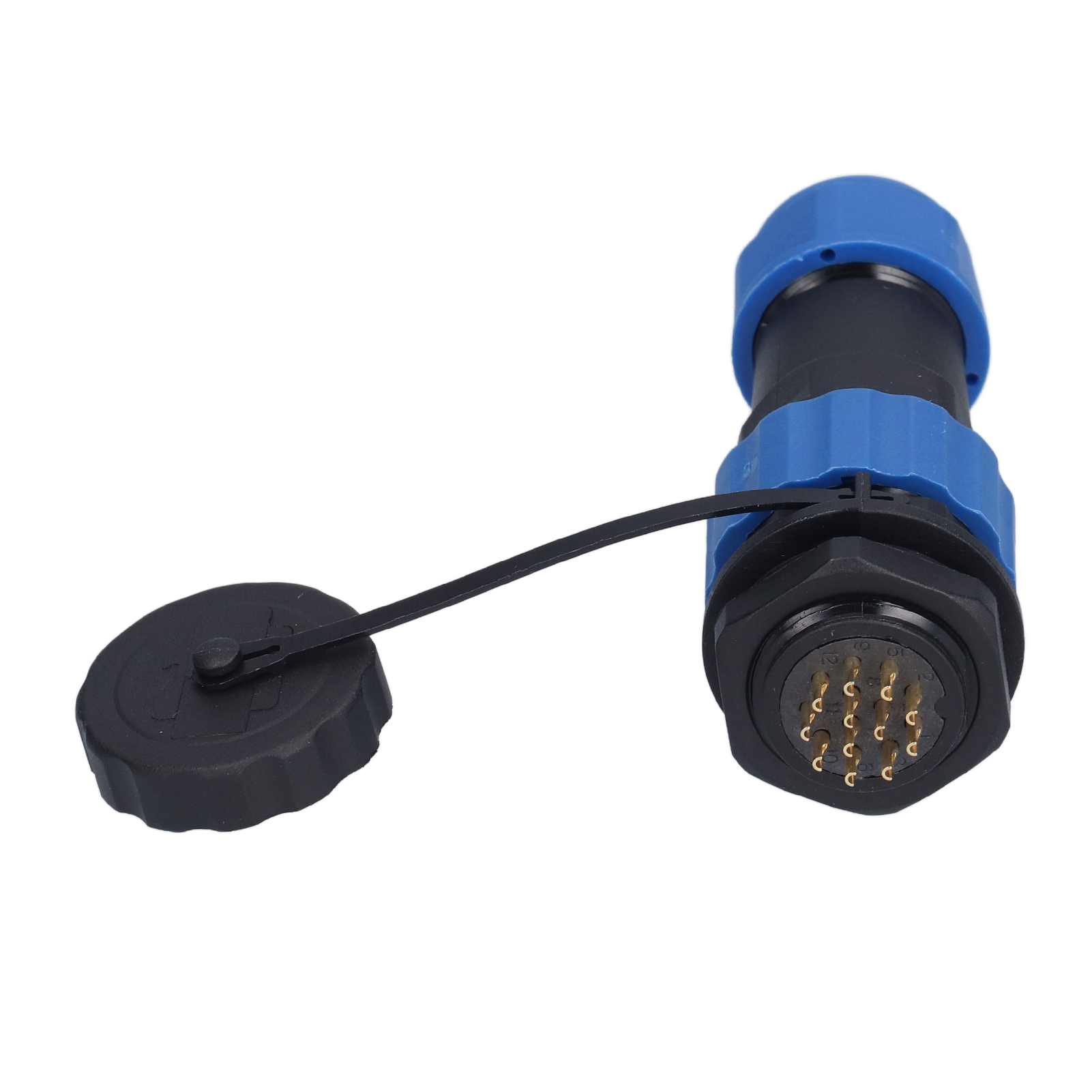 Wasserdichter Luftfahrtstecker (ip68) Sp2012 5a 250v, Stecker/buchse Mit Rückseitiger Mutter, Lötanschluss, Steckerpaar