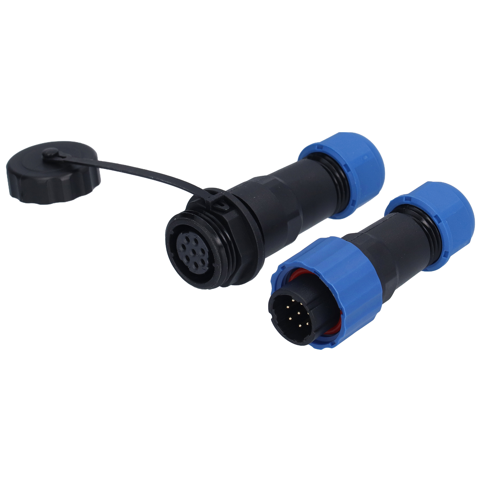8-poliger, Wasserdichter 250v 5a Luftfahrtstecker, Weiblicher Stecker, Oxidationsbeständig, Stabile Verbindung, Ip67 Wasserdicht, Für Industrielle Anwendungen.