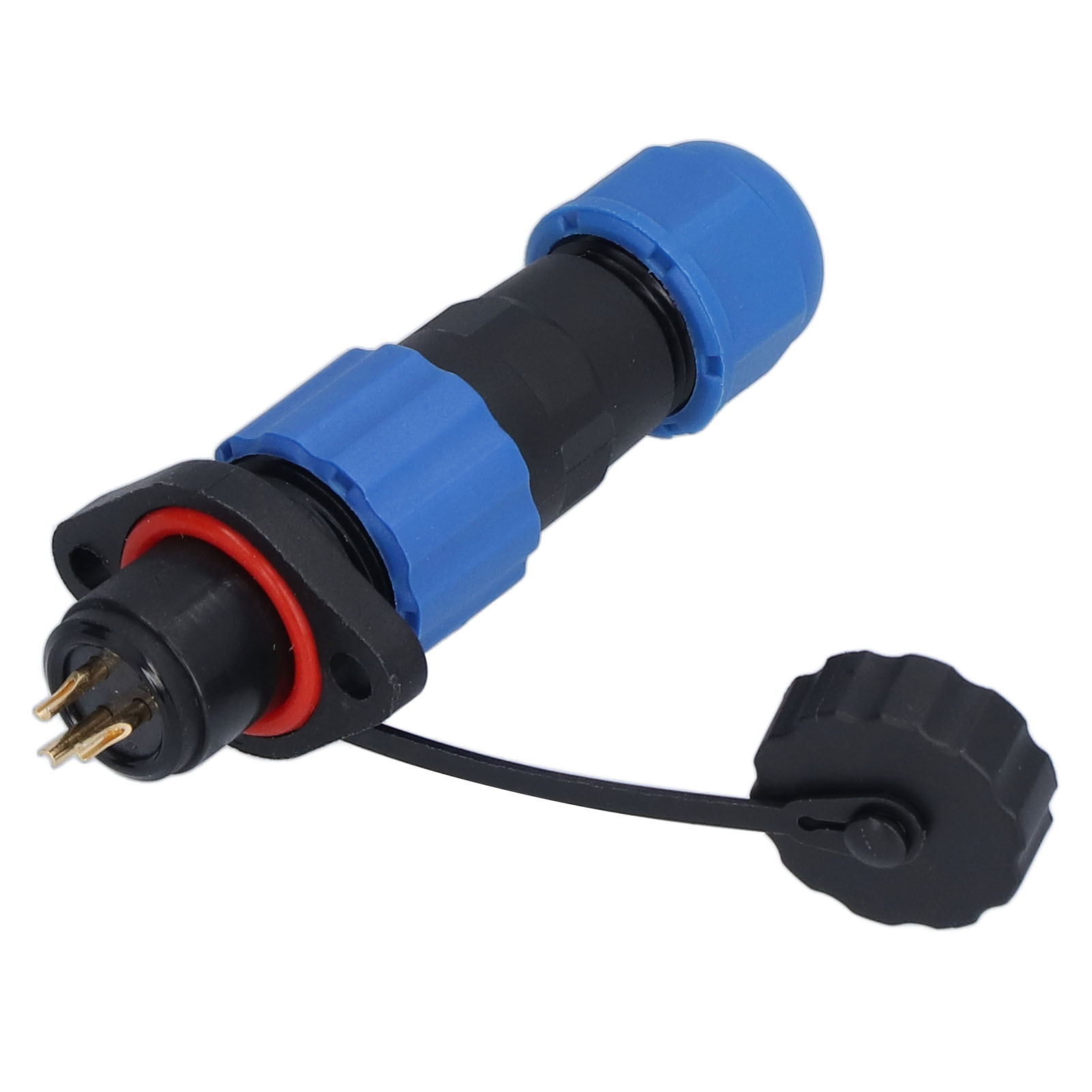 Ip68 Wasserdichter Industriestecker, Flanschmontage (weiblich/männlich), Sp13 3-polig, 250 V 5 A, Luftfahrtqualität
