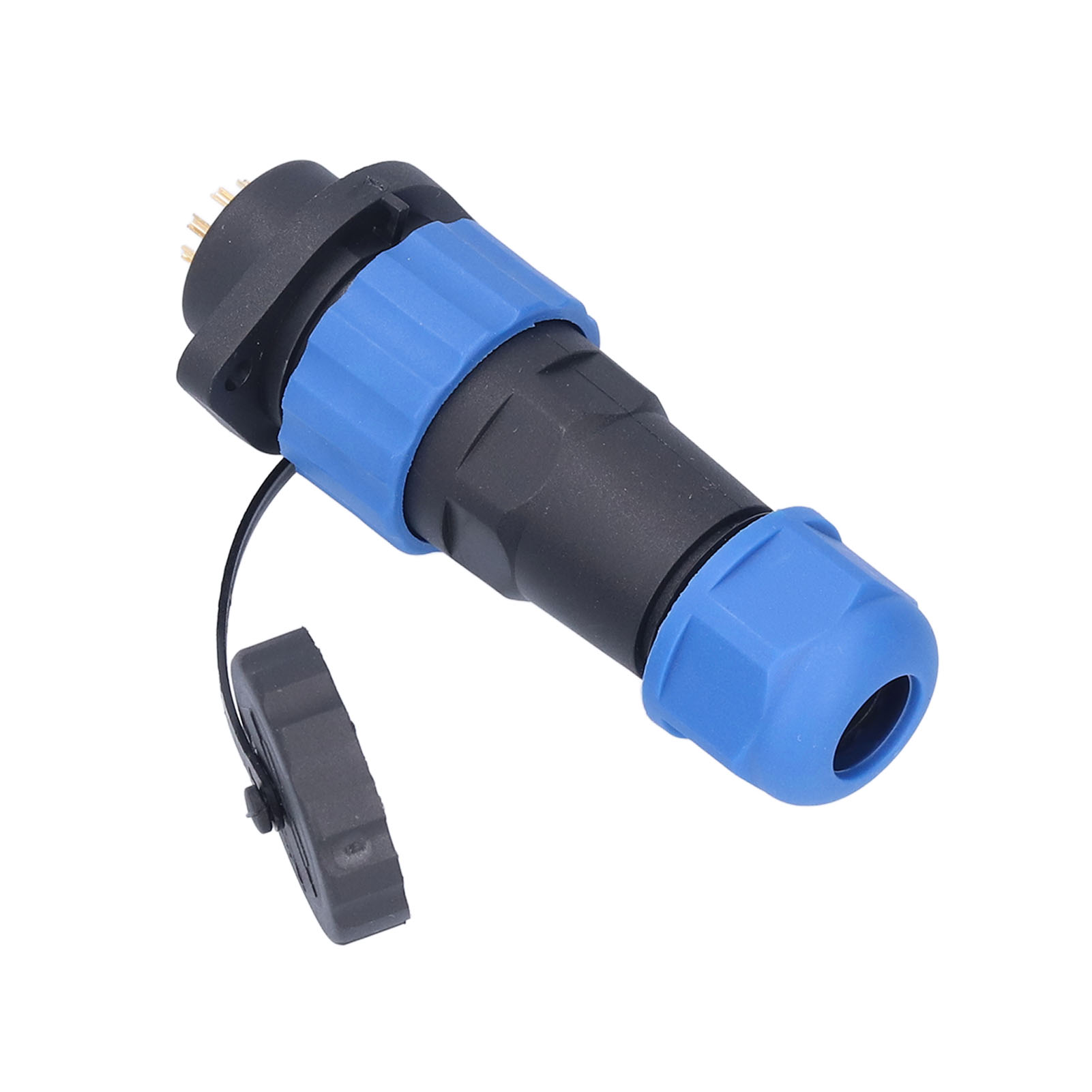 Wasserdichter Flugzeugstecker Ip68, Buchse Auf Stecker, Flansch, Sp208, 5 A, 250 V Ac, 2-polig, Steckbar, Für Den Industriellen Außeneinsatz