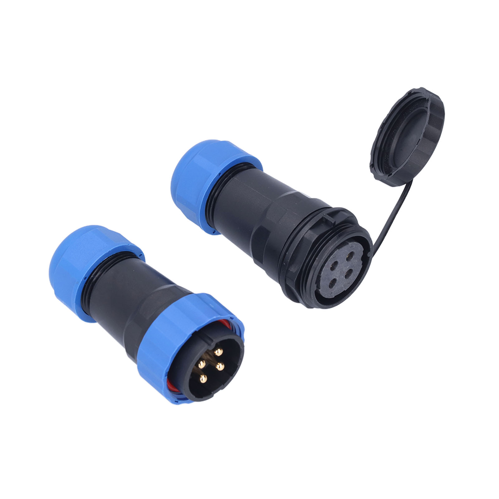 Sp28 45a Ip68 Wasserdichter Flugzeugstecker, 4-poliger Schraubanschluss (weiblich) Für Batterie