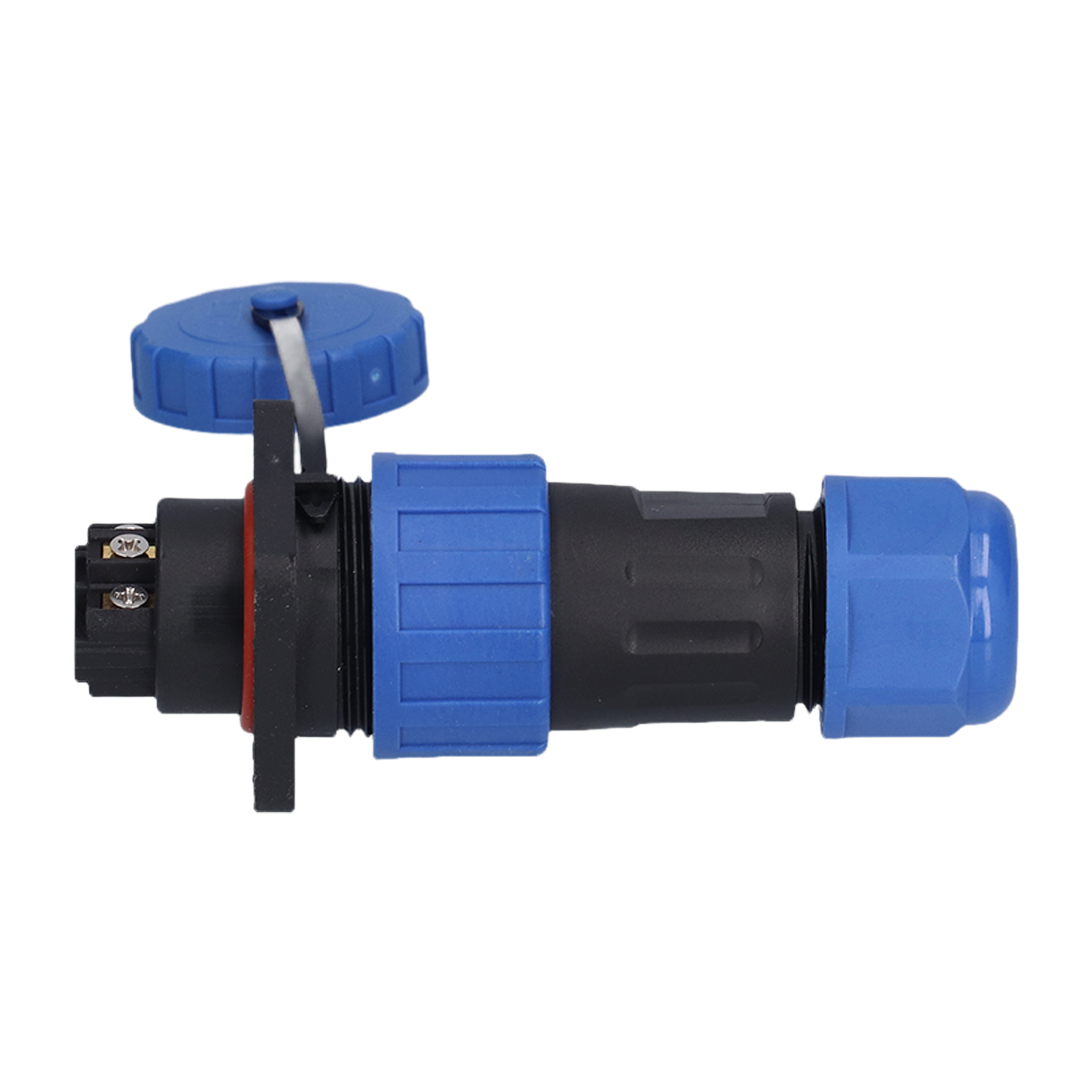 Ip68 Wasserdichter Industriestecker, 5-poliger Vierkant-schraubstecker, 250-v-flugzeugadapter