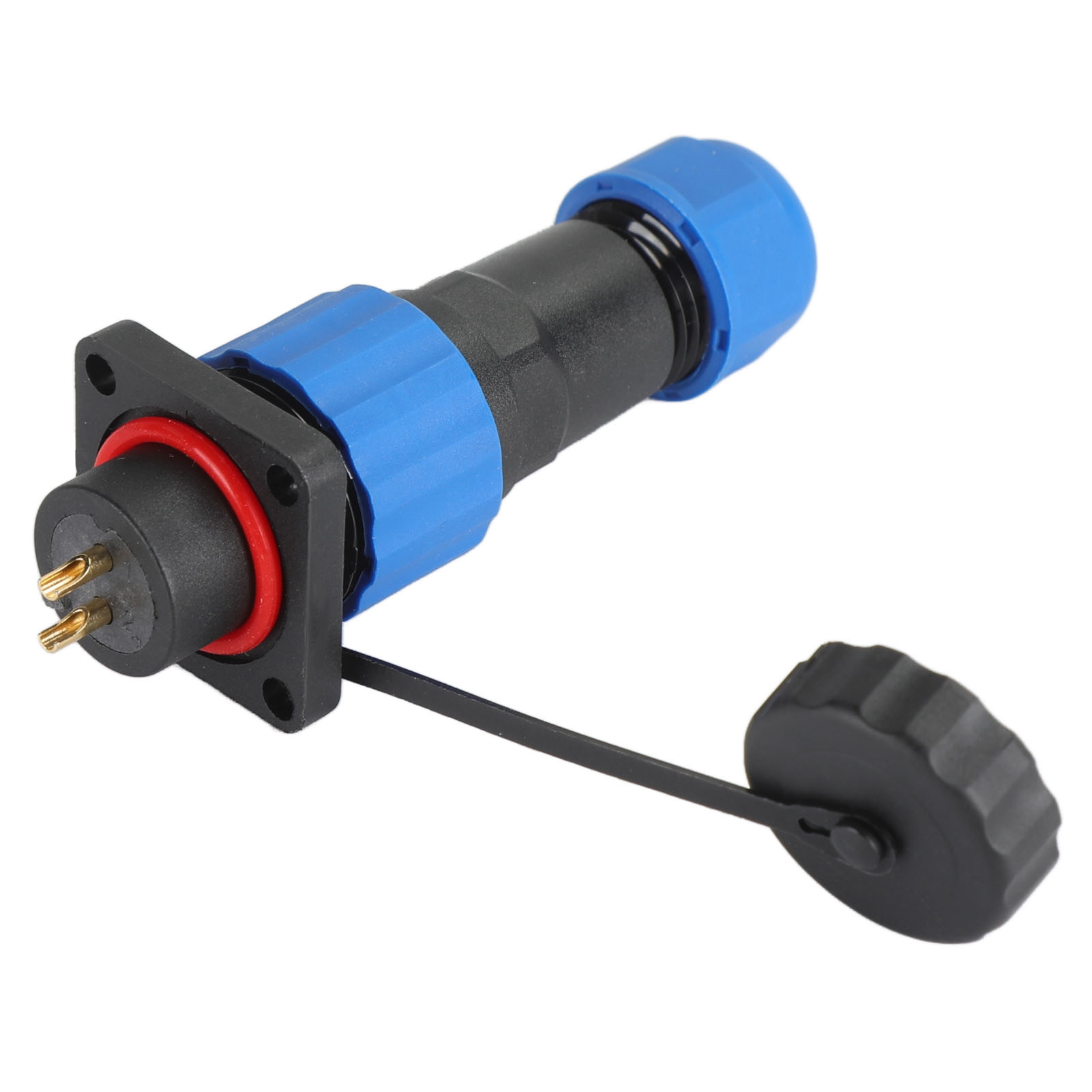 Ip68 Wasserdichter Industriestecker, Sp16 2-poliger Quadratischer Luftfahrtstecker, 380v 10a Klemmenadapter