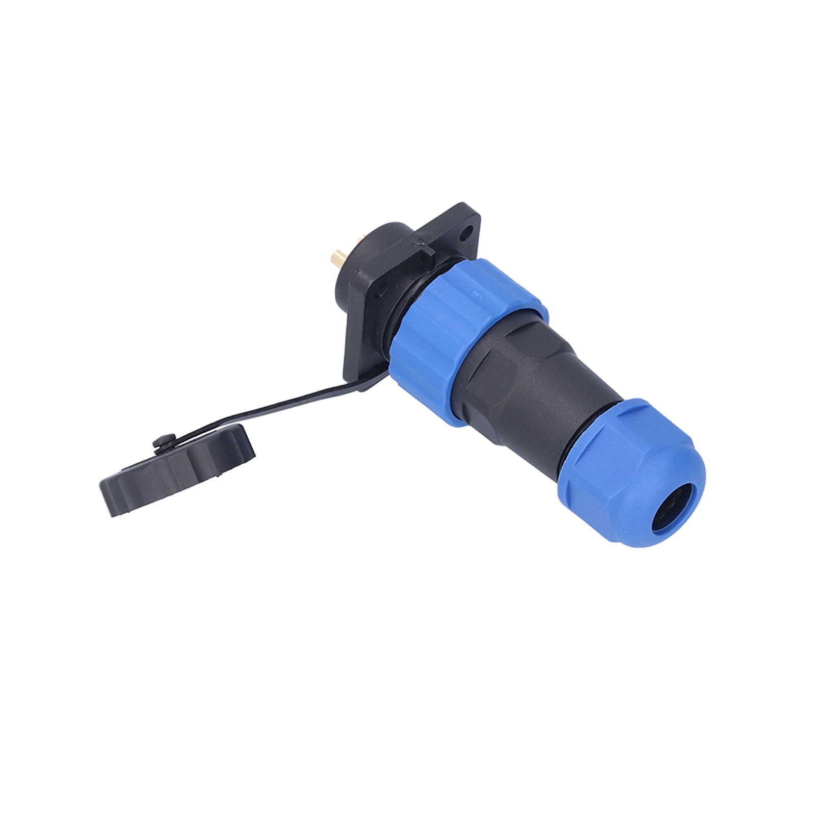 Sp202 2-poliger Wasserdichter Elektrischer Steckverbinder, Ac 380v Luftfahrt-vierkantstecker, Lötanschlussadapter, Wasserdichter Industriesteckverbinder