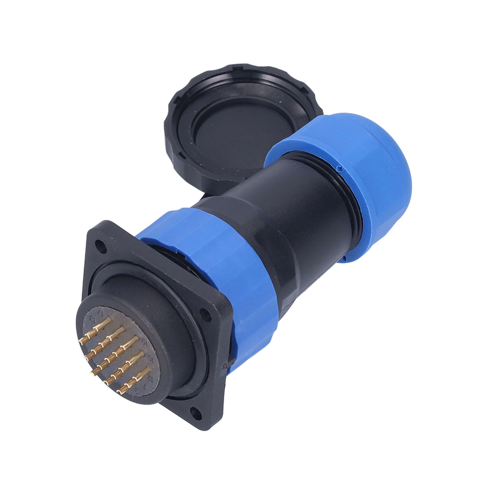 Wasserdichte Vierkant-flansch-steckdose, 4-loch-luftfahrtstecker Sp2819, 250v 5a Wechselstrom-netzteil, Wasserdichtes Gehäuse Für Den Industriellen Einsatz.