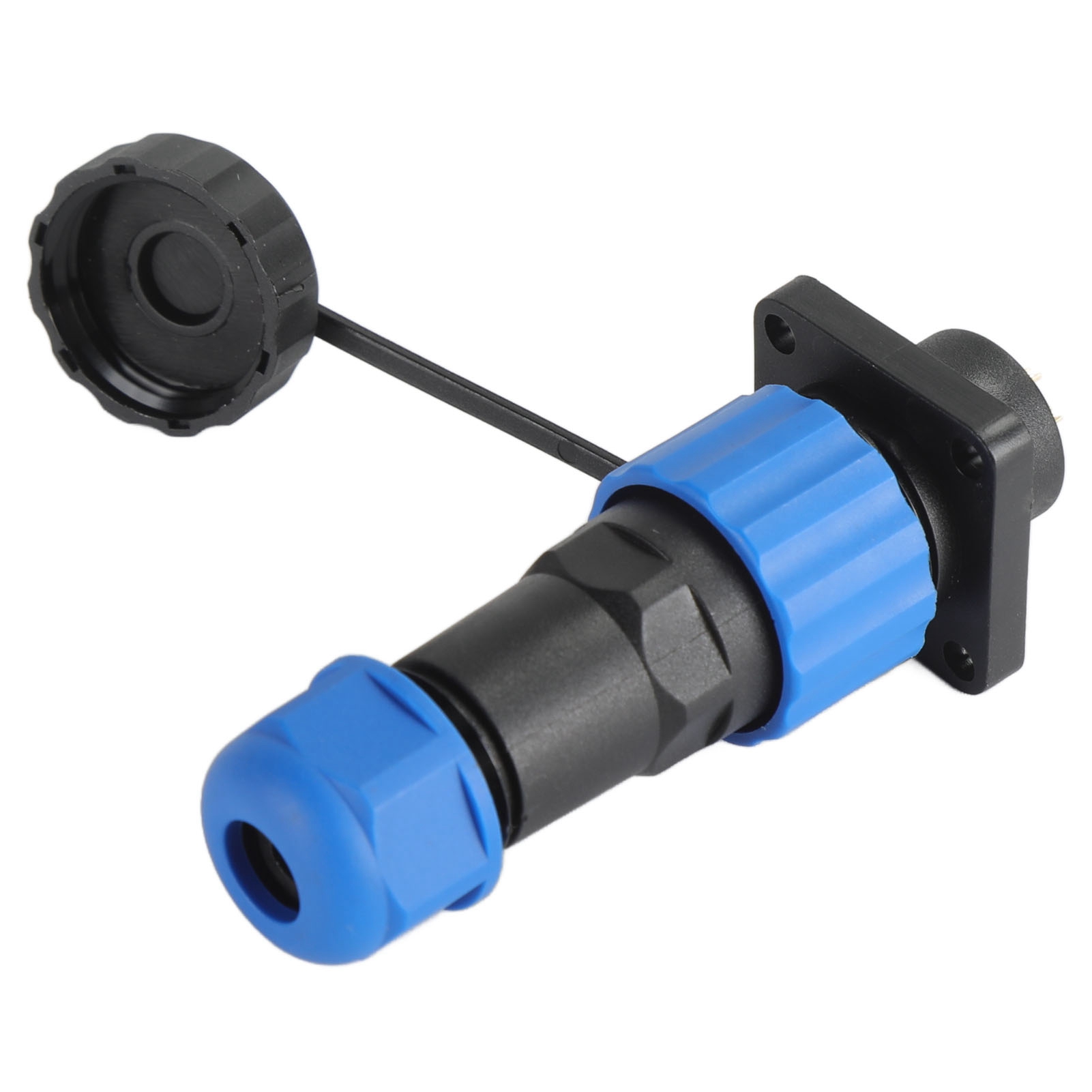 Ip68 Wasserdichter Industrieller Elektrischer Steckverbinder, Sp164 Luftfahrt-vierkantstecker, 5a 250v Klemmenadapter, 4-poliger Stecker (männlich/weiblich).