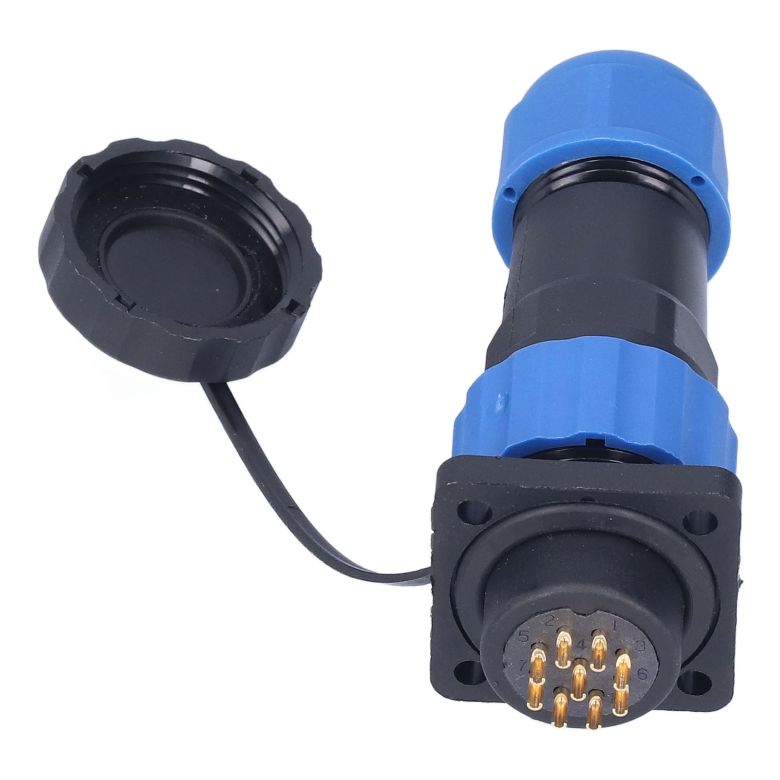Wasserdichter Quadratischer Elektrischer Steckverbinder, Luftfahrtstecker Sp209, 5 Pins, 250 V, 5 A, Industrieller Lötadapter.