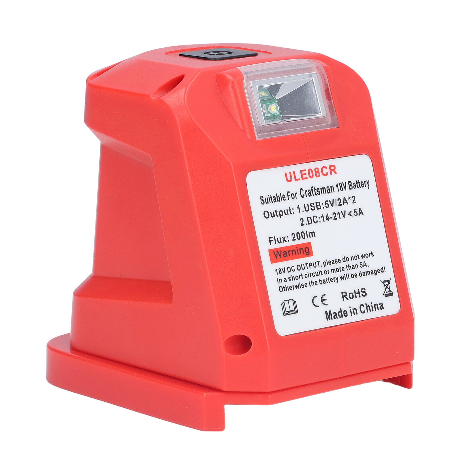 Leistungsstarke, Wiederaufladbare Taschenlampe Mit Usb-anschlüssen, Eingebautem Lithium-akku, Dc14,4-19,2v Elektrowerkzeug, Tragbarer Led-scheinwerfer Für Werkstatt Und Camping, Schnellladefunktion.
