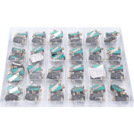 50 Berm-mikroschalter, Mini-selbstrückstellung, Einzelschnappkontakt, Staubdicht, Hebelbetätigung, 250 V