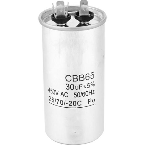 Cbb65 30µf 450v Elektrolytkondensator Für Den Nullsequenz-anlauf Von Kompressormotoren