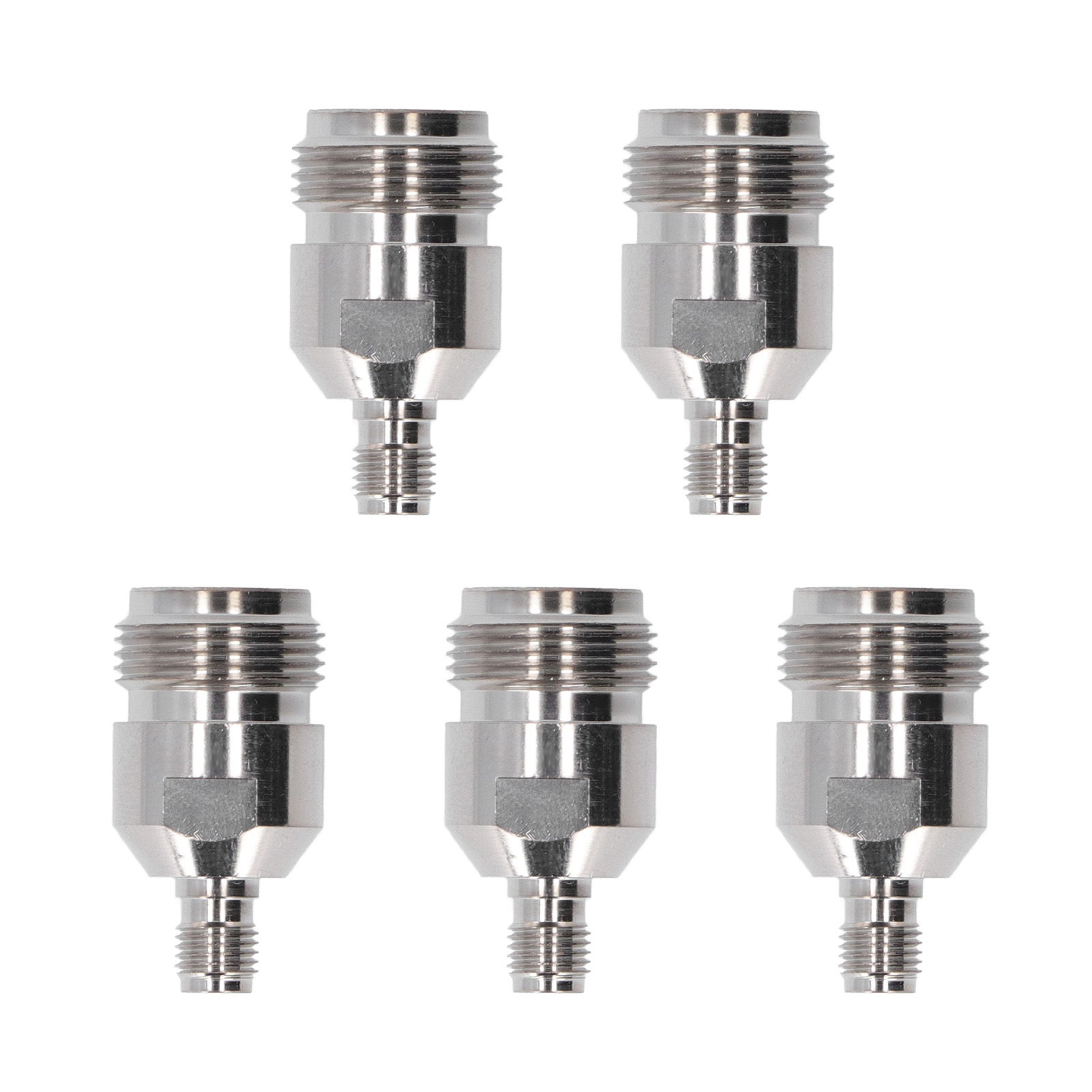 5-teiliges Adapterset, Hf-koaxialstecker N-buchse Auf Sma-buchse, Koaxialkonverter, N-sma-buchse, Satz Mit 5 Steckern.