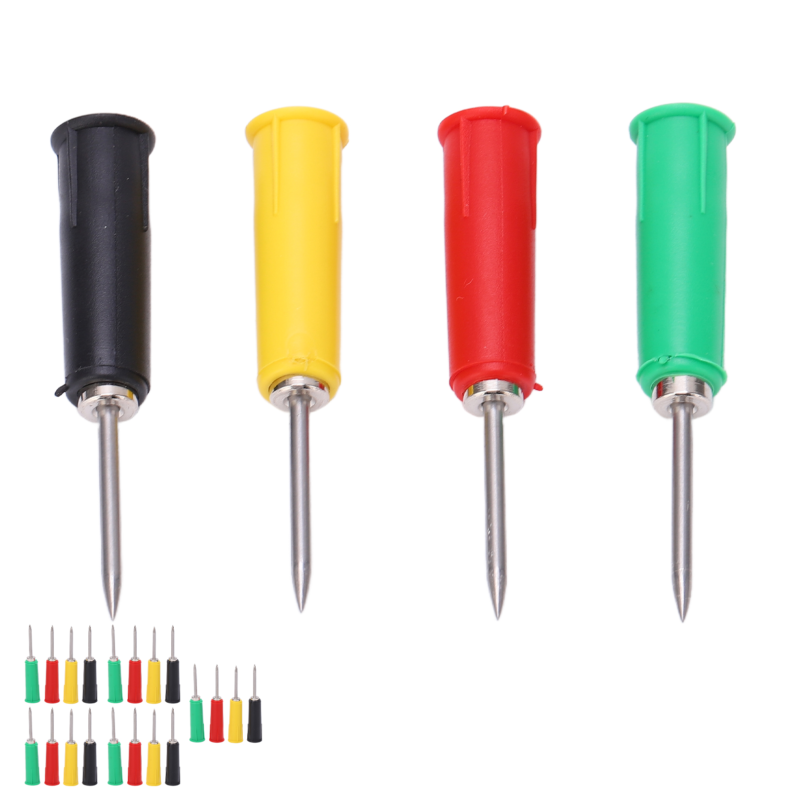20-teiliges Bohrprüfnadel-set, 2-mm-multimeter-messspitzen, 4 Farben Für 4-mm-bananenstecker, Messwerkzeug