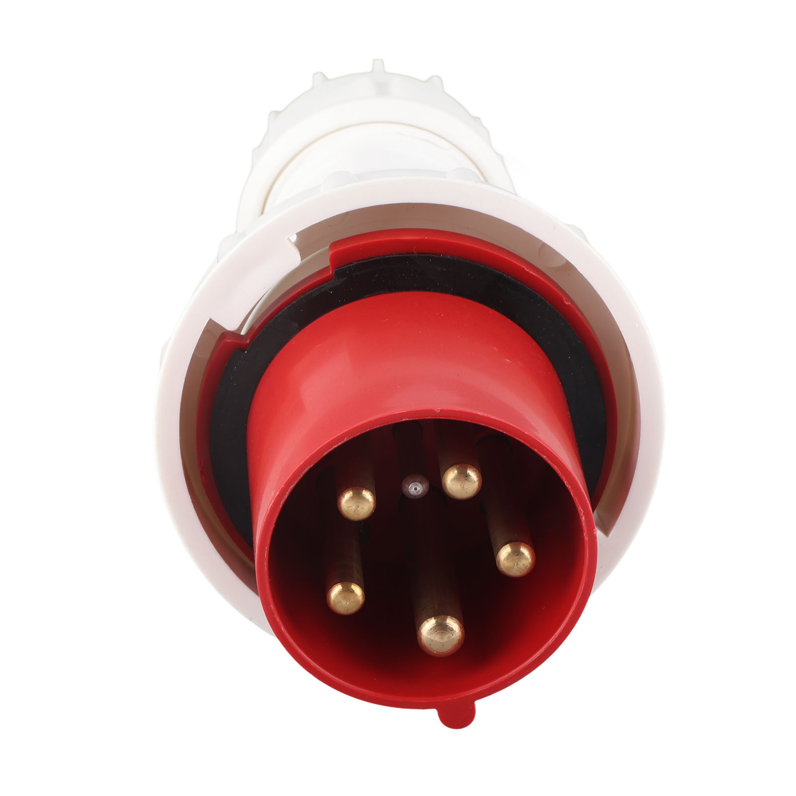Industrieller Cee-luftfahrt-ip67-wasserdichter 5-poliger 63a 220-415v-stecker (rot) Für Den Außenbereich
