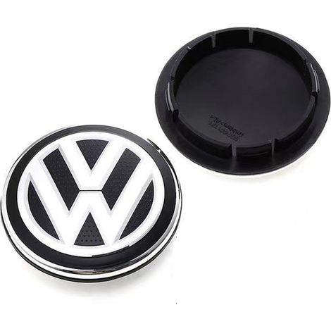 66-mm-radnabenkappe Für Volkswagen Golf, Passat, Polo, Jetta, Bora, Santana – Structure Felgenmitte, Radnabenkappe Aus Aluminiumlegierung, 4-teiliges Set, Auto-felgenzubehör – Schwarz Und Weiß