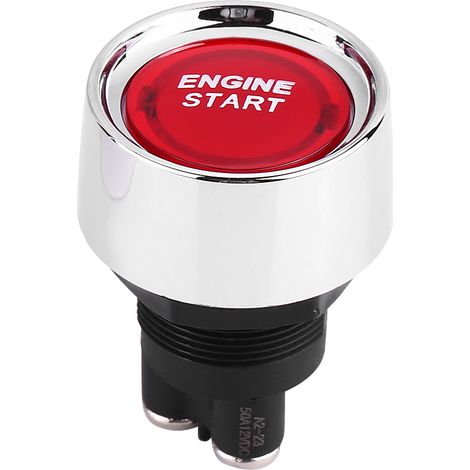 12v-24v 50a Motorstartknopf, Zündschalter Mit Roter Led Für Autos