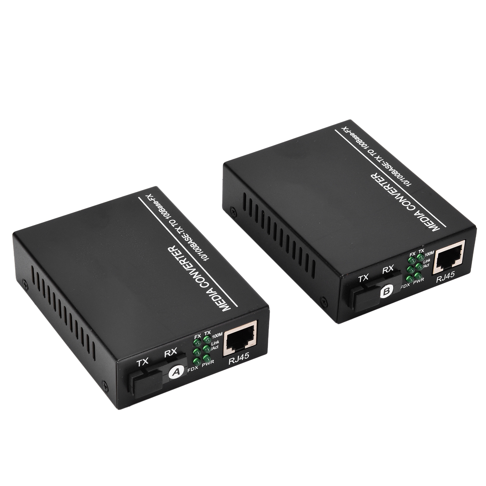 10/100-mbit/s-ethernet-glasfaser-medienkonverter, Sc/fc-transceiver Mit 100–240-v-netzteil, Eu-stecker
