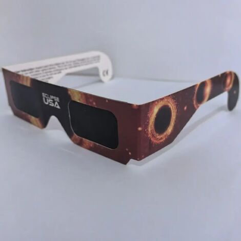 Sonnenfinsternisbrille, 12-teiliges Set, Augenschutz, Filter, Iso 12312-2:2015 Ce-zertifiziert, Für Direkte Sonnenbeobachtung, Sicherheitsastronomie, Mehrlinsenmodell, Gelb