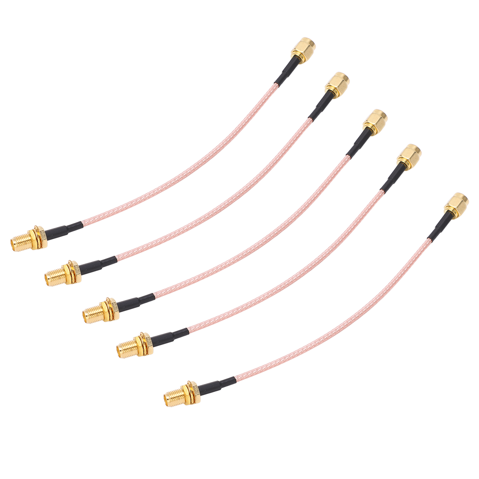5-teiliges Sma-stecker-auf-buchse-hf-kabel, Rg316-koaxialadapter-set, Leitungszubehör, Antennenverlängerungskabel-set