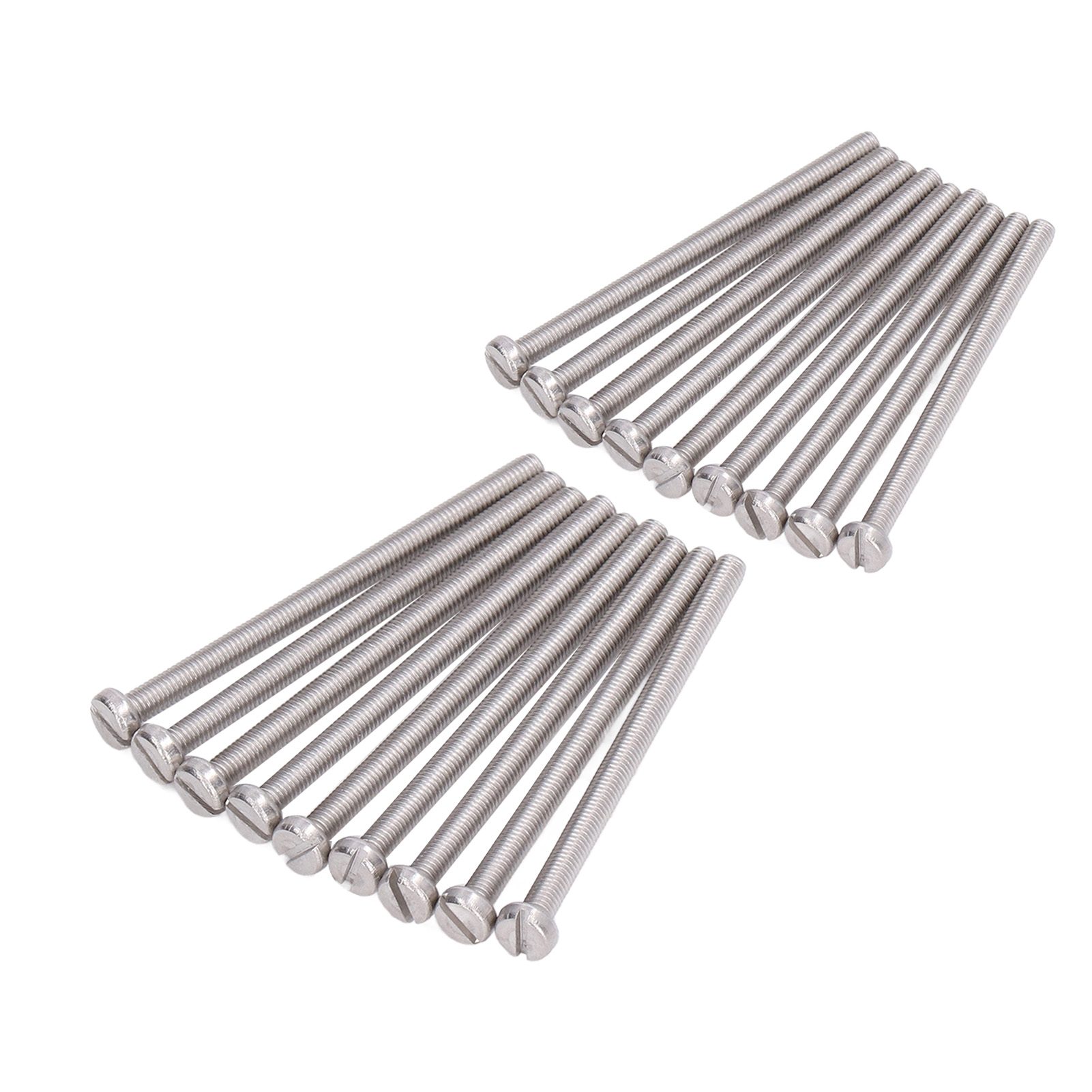 Schlitz-senkkopfschrauben M3x45, Packung Mit 50 Stück, Edelstahl A2-70, Für Präzisionsmaschinen Und Den Hausgebrauch.