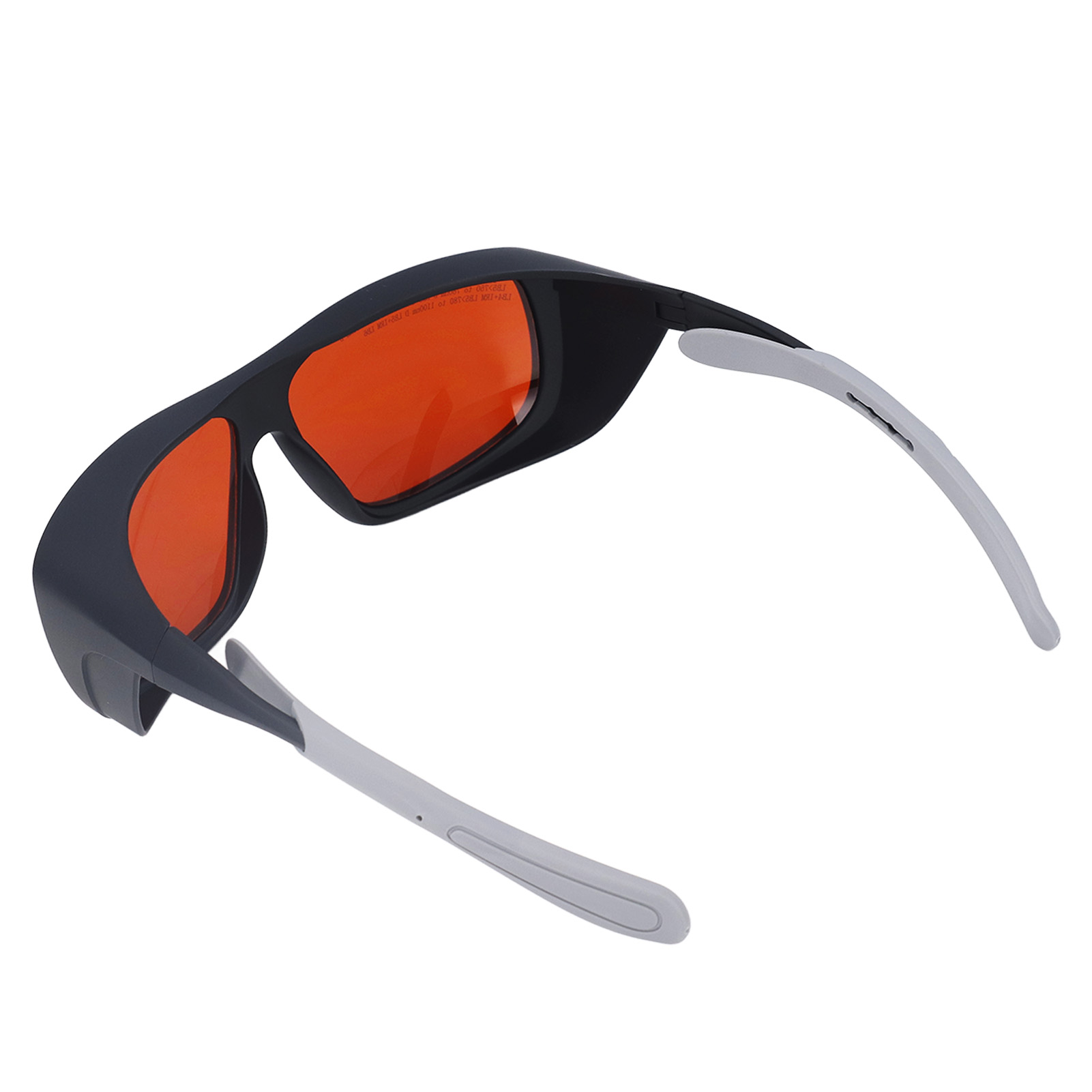 Schwarze Pc-laserschutzbrille, Schnelle Reaktionszeit, Optische Filter Für 180–540 Nm Und 750–1100 Nm, Augenschutz Für Den Professionellen Einsatz