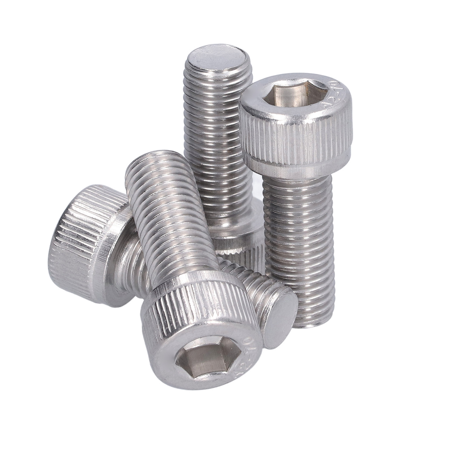 M10x25 Edelstahl-a2-schrauben, 4er-pack Innensechskantschrauben, 1,25 Mm Feingewinde, Hochleistungs-befestigungselemente