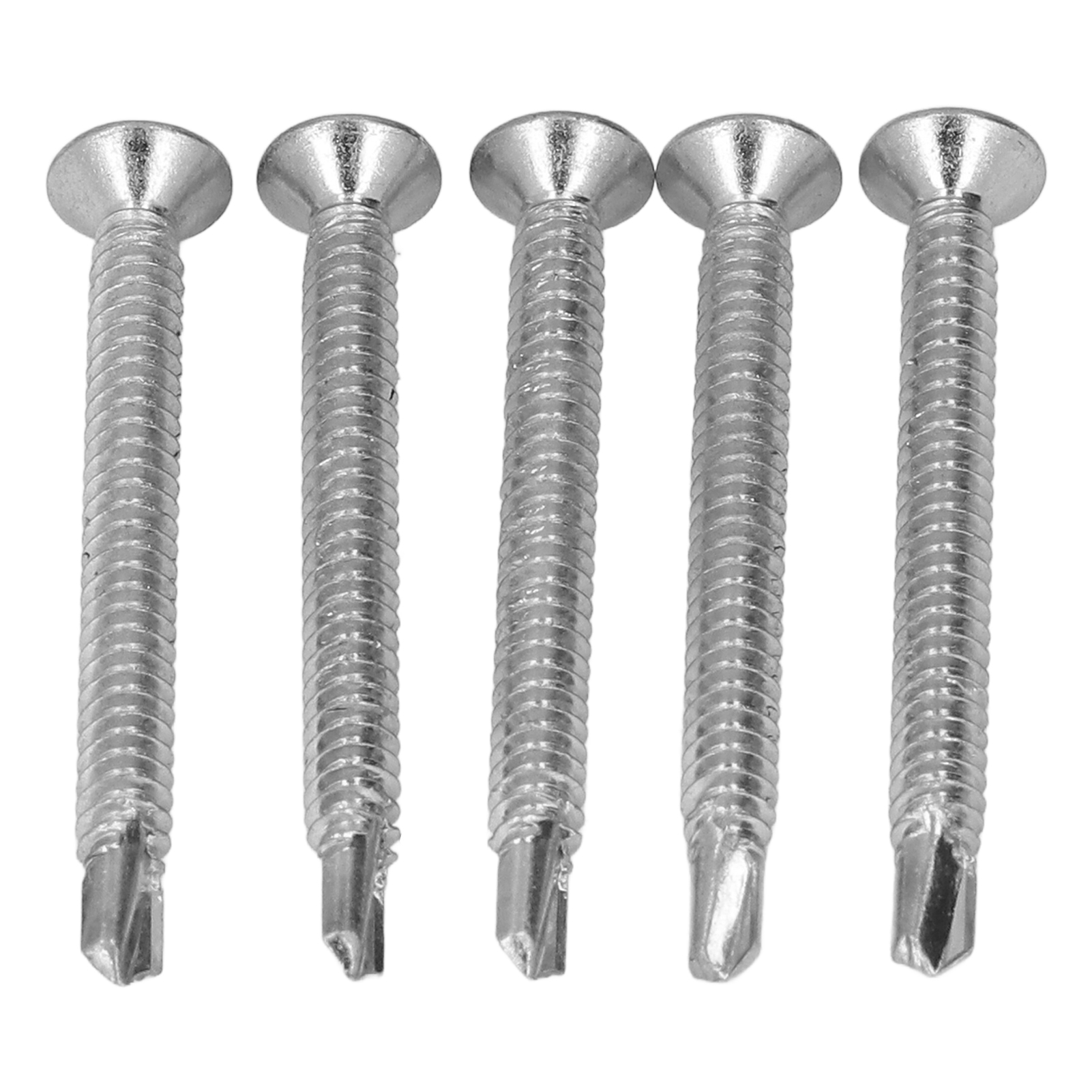 Packung Mit 50 Selbstbohrenden Schrauben Aus Verzinktem Kohlenstoffstahl, Senkkopf-kreuzschlitz 4,8 X 50 Mm Für Reparaturen