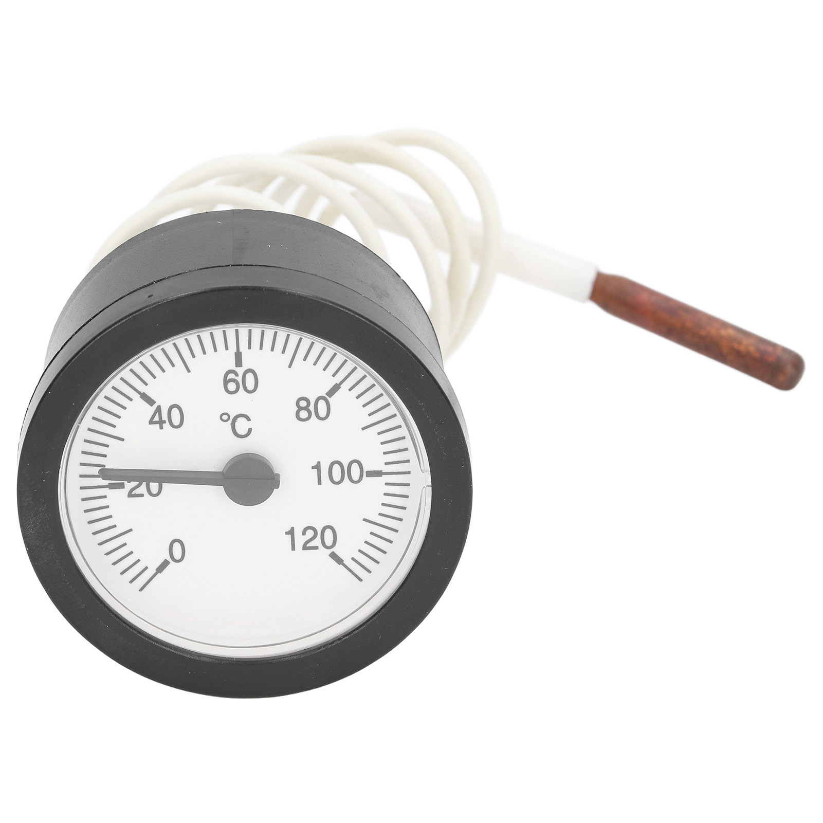 Bimetall-thermometer Mit Rundem Zifferblatt, Zuverlässige Genauigkeit, Kompakte Größe Mit Röhrchen, Tragbarer Temperaturanzeiger, Kleiner Durchmesser, Universell Einsetzbar.