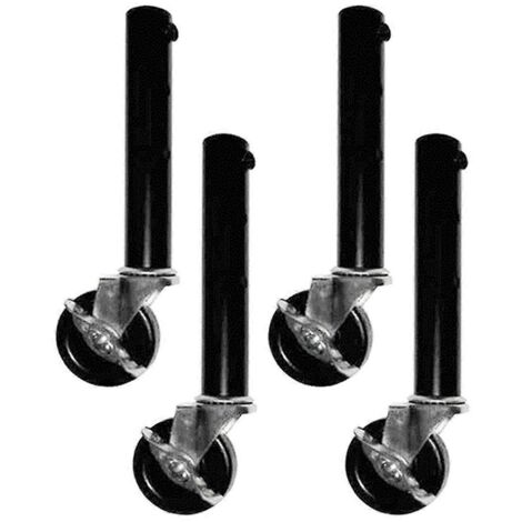 Tischbeinverlängerungen Mit Rollen - Set Mit 4 Erhöhungen, 27 Cm (siehe Foto)