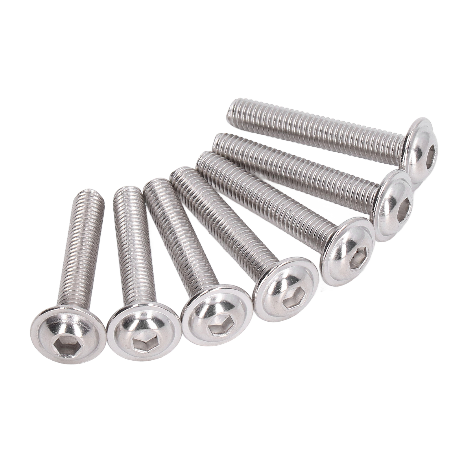 M6x30mm Innensechskantschrauben, Packung Mit 50 Stück Aus Edelstahl A2-70, Schulterschrauben Mit Gewölbtem Kopf, Robuste Befestigungselemente Für Die Montage.