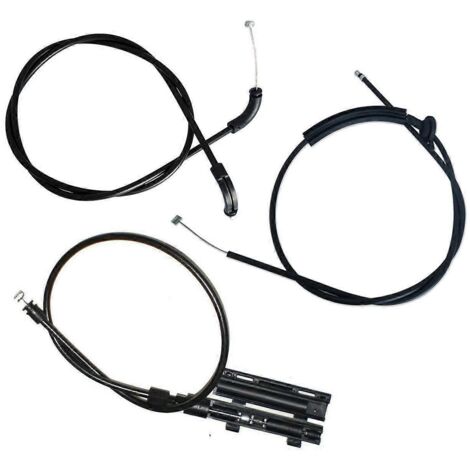 3-teiliges Motorhaubenentriegelungskabel-set Für Bmw E65 E66 7er (art.-nr. 51237197474, Schwarz)