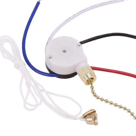 3-stufiger, 4-adriger Deckenventilator-schaltersatz, Ze-208s, Goldener Zugkettenschalter