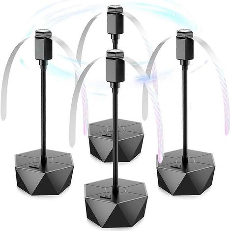 Set Mit 4 Anti-fliegen-ventilatoren Für Tische, Abweisende Ventilatoren, Um Fliegen Fernzuhalten.