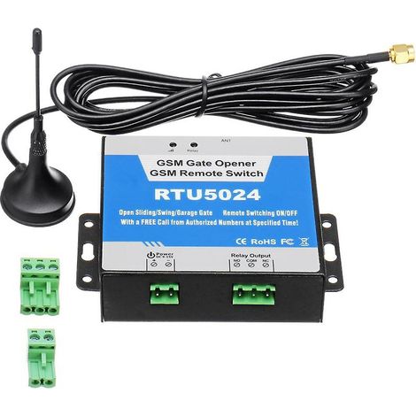 Gsm-toröffner Mit Fernbedienung (ein/aus), Steuerung Per Kostenlosem Anruf Und Sms, Kompatibel Mit Den Frequenzen 850/900/1800/1900 Mhz.