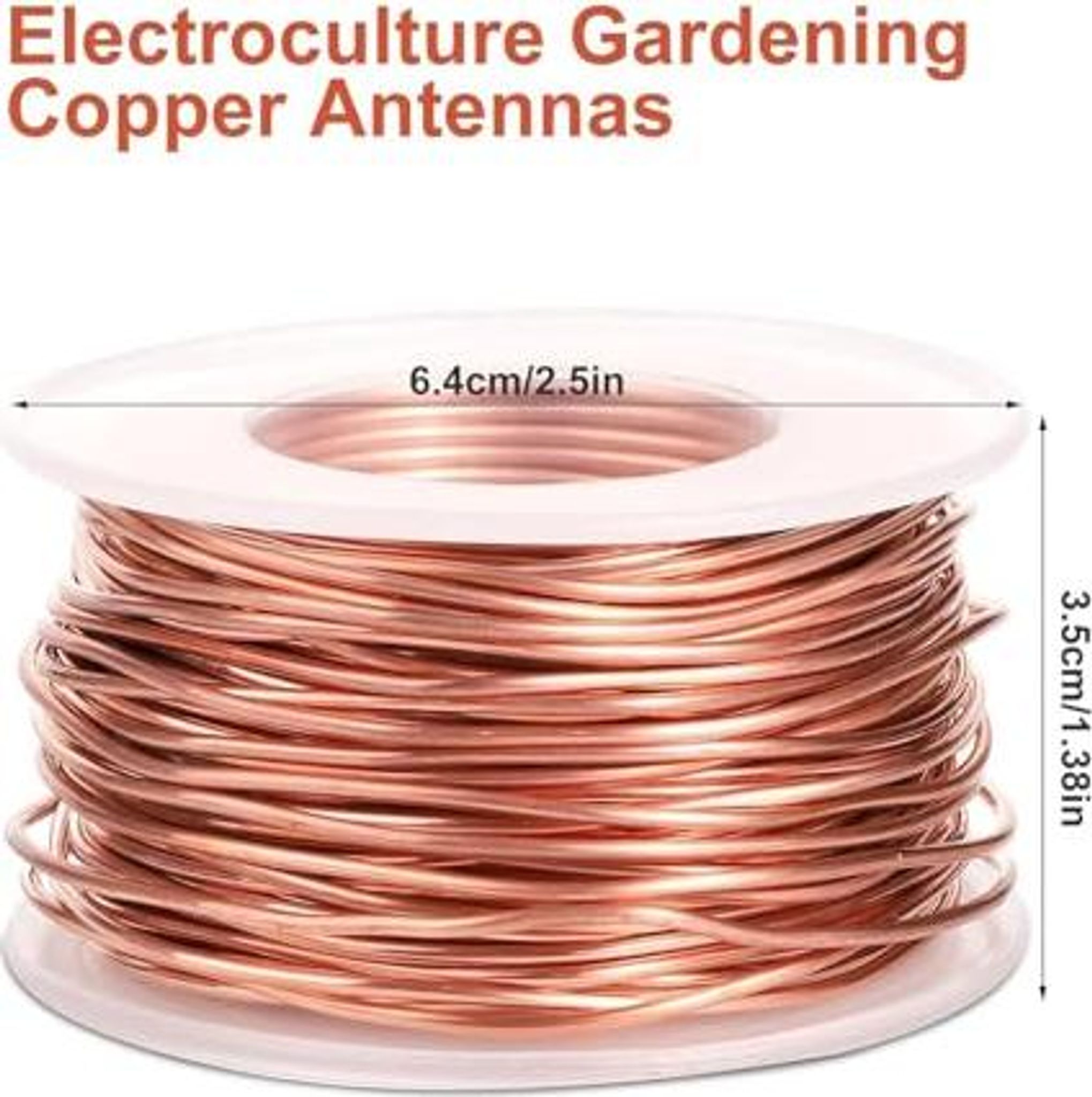 1 Stück Electroculture Gardening Kupferdraht, 20m 99,9% Reiner Kupferdraht Gauge Blanker Kupferdraht Copper Für Garten Pflanzen Und Gemüseanbau