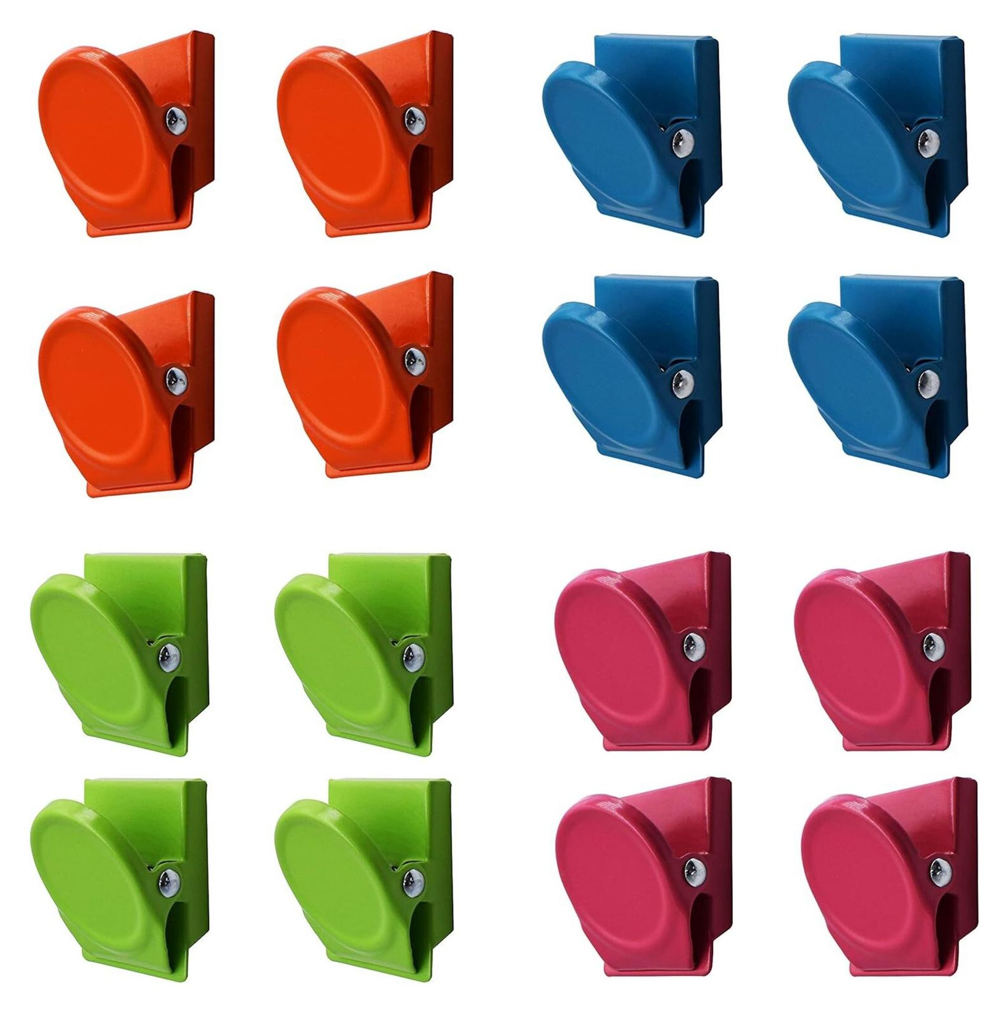 16 Stücke Multi Farbe Magnetische Metall Klammer, Kühlschrank Whiteboard Wand Magnetische Memo Hinweis Clip