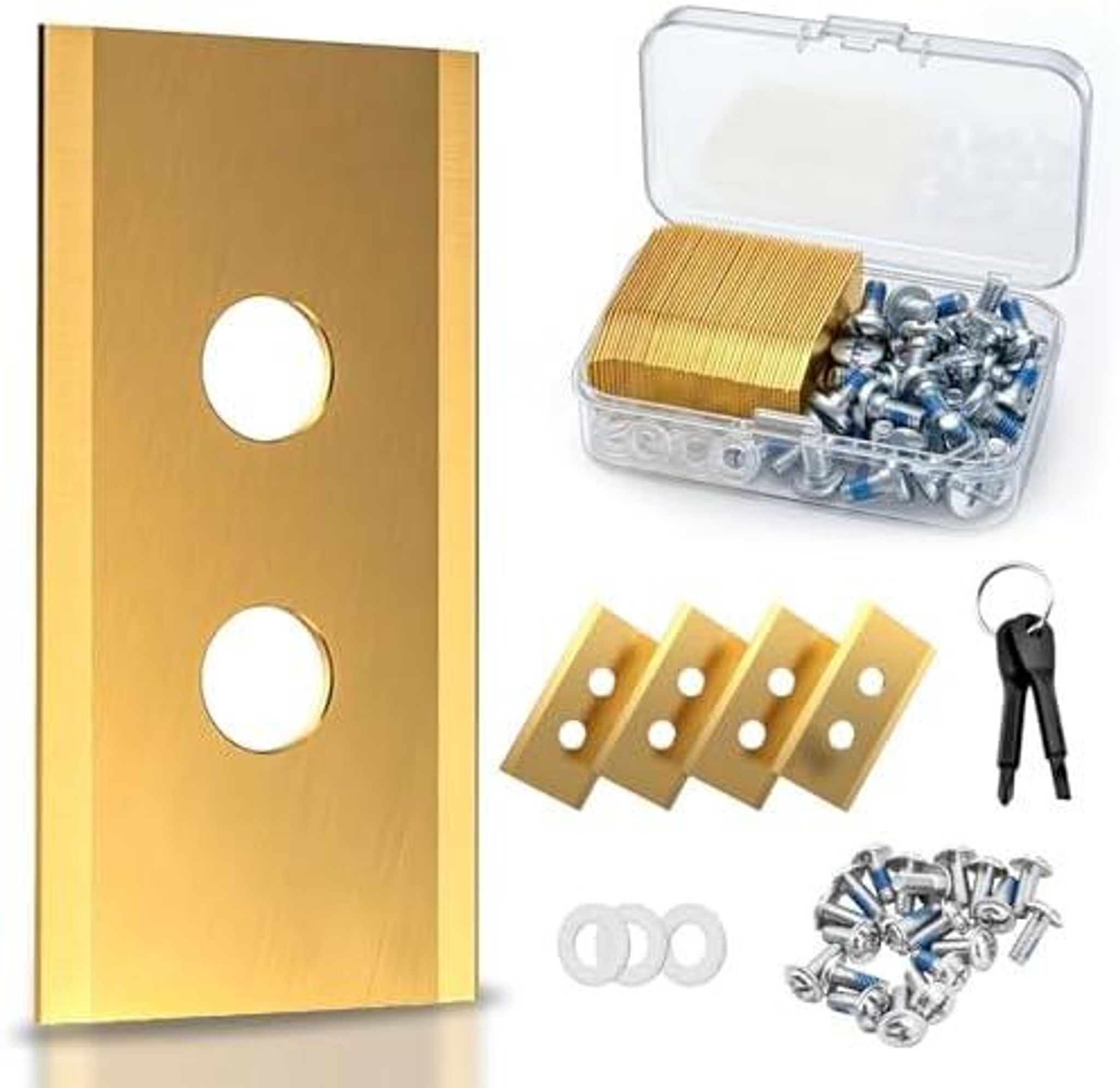 144er-set Ersatzmesser Für Rasenmäher, Gefertigt Aus Einer Titancarbid-legierung Für Präzisen Schnitt, Messer Für Luba 1, Luba Mini, Yuka Mini, Auch Awd